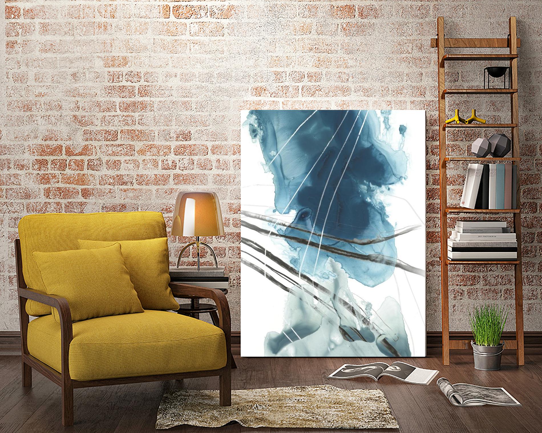 Bella Indigo II by June Erica Vess on GIANT ART - blue abstract