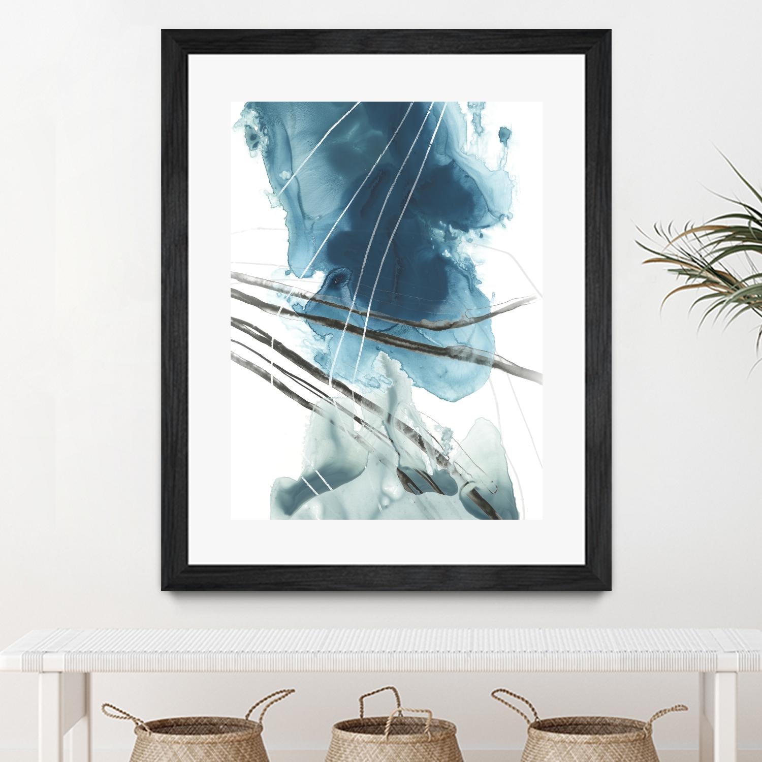 Bella Indigo II by June Erica Vess on GIANT ART - blue abstract