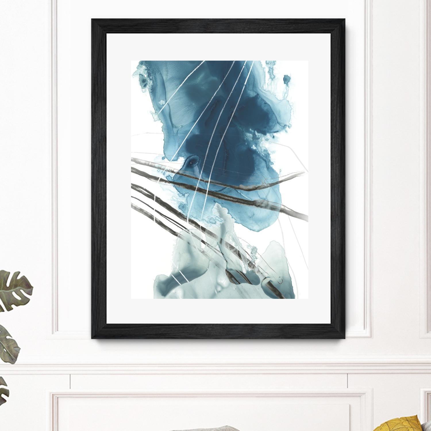 Bella Indigo II by June Erica Vess on GIANT ART - blue abstract