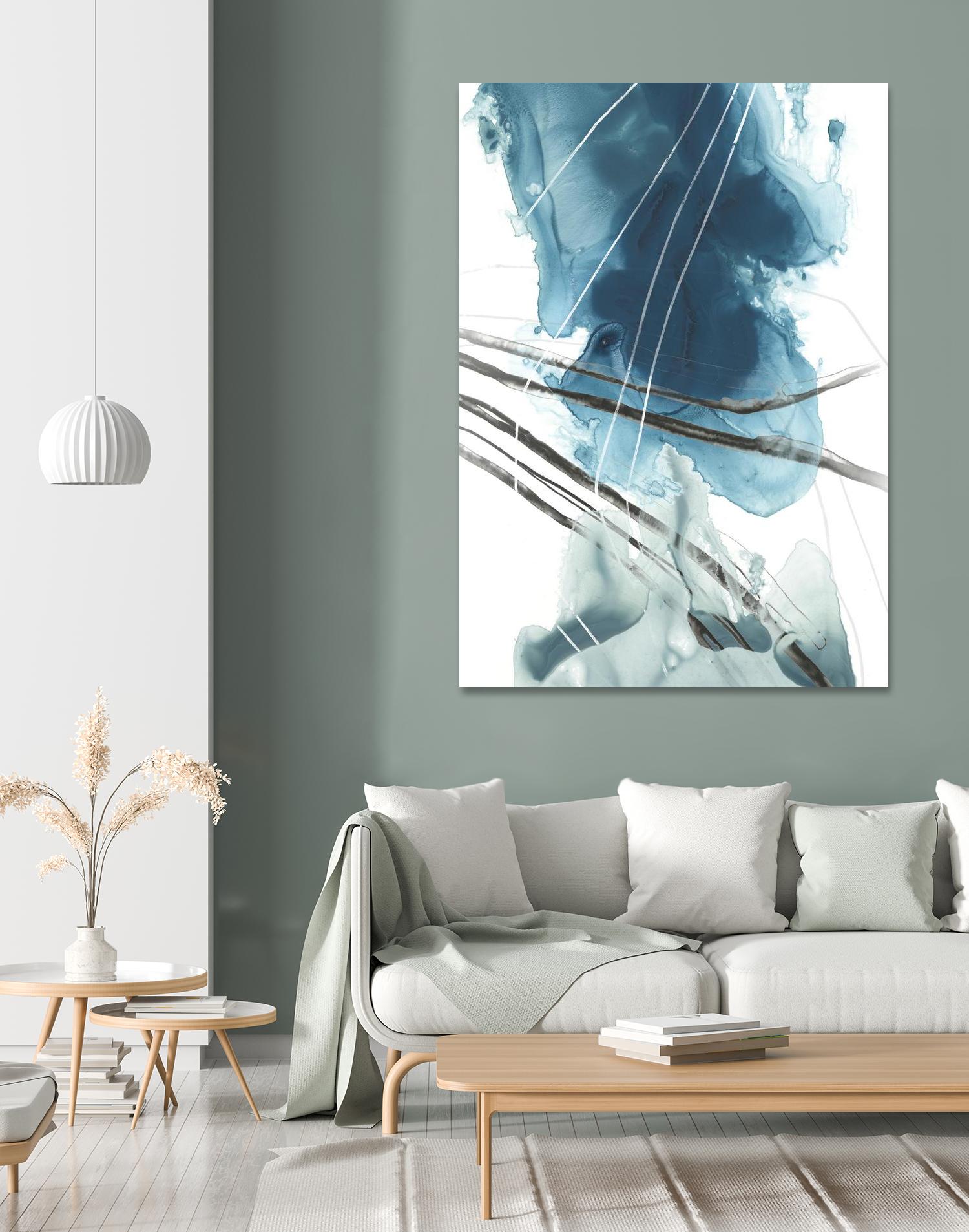 Bella Indigo II by June Erica Vess on GIANT ART - blue abstract