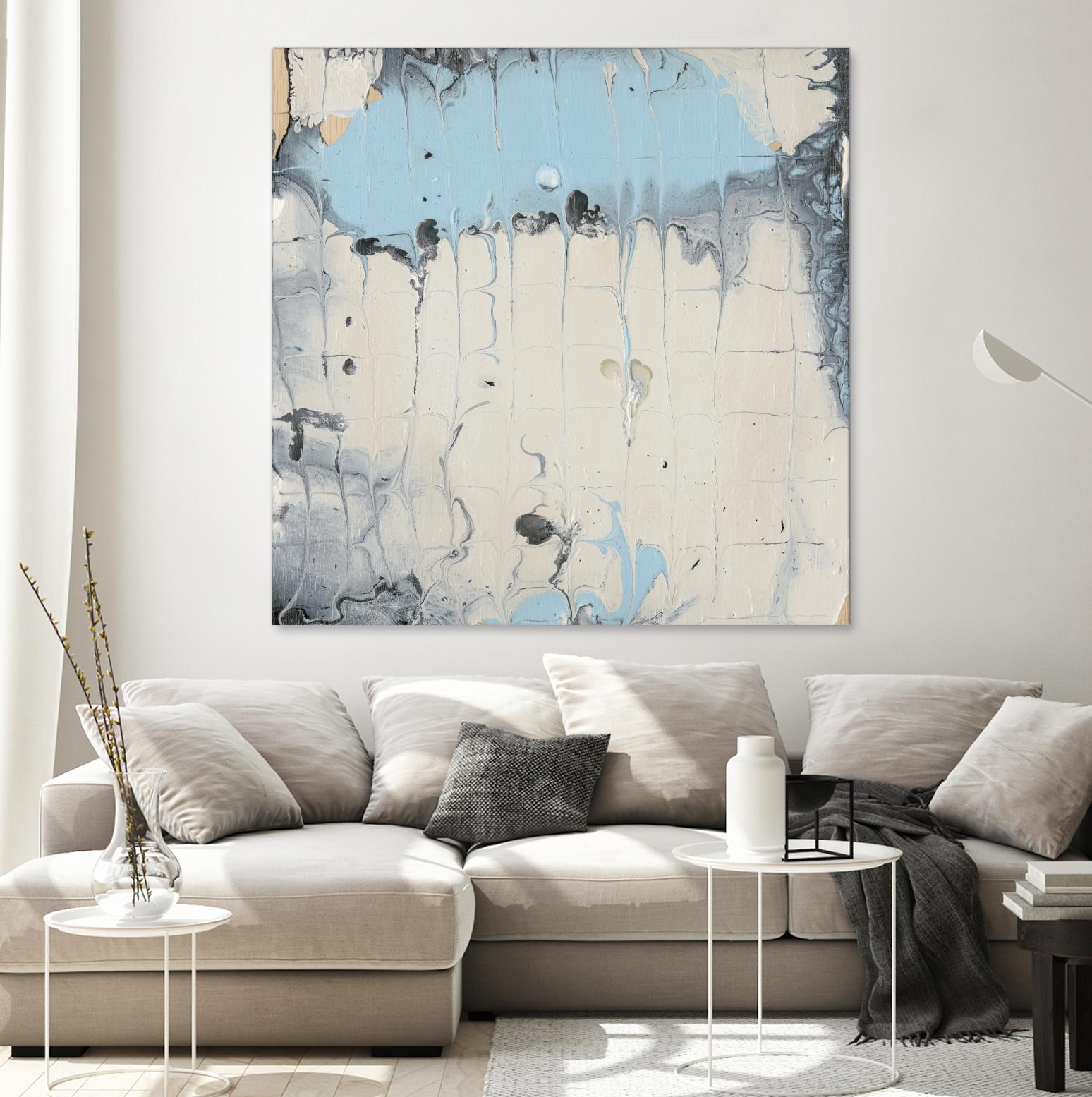 Rainmaker I by Alicia Ludwig on GIANT ART - blue abstract