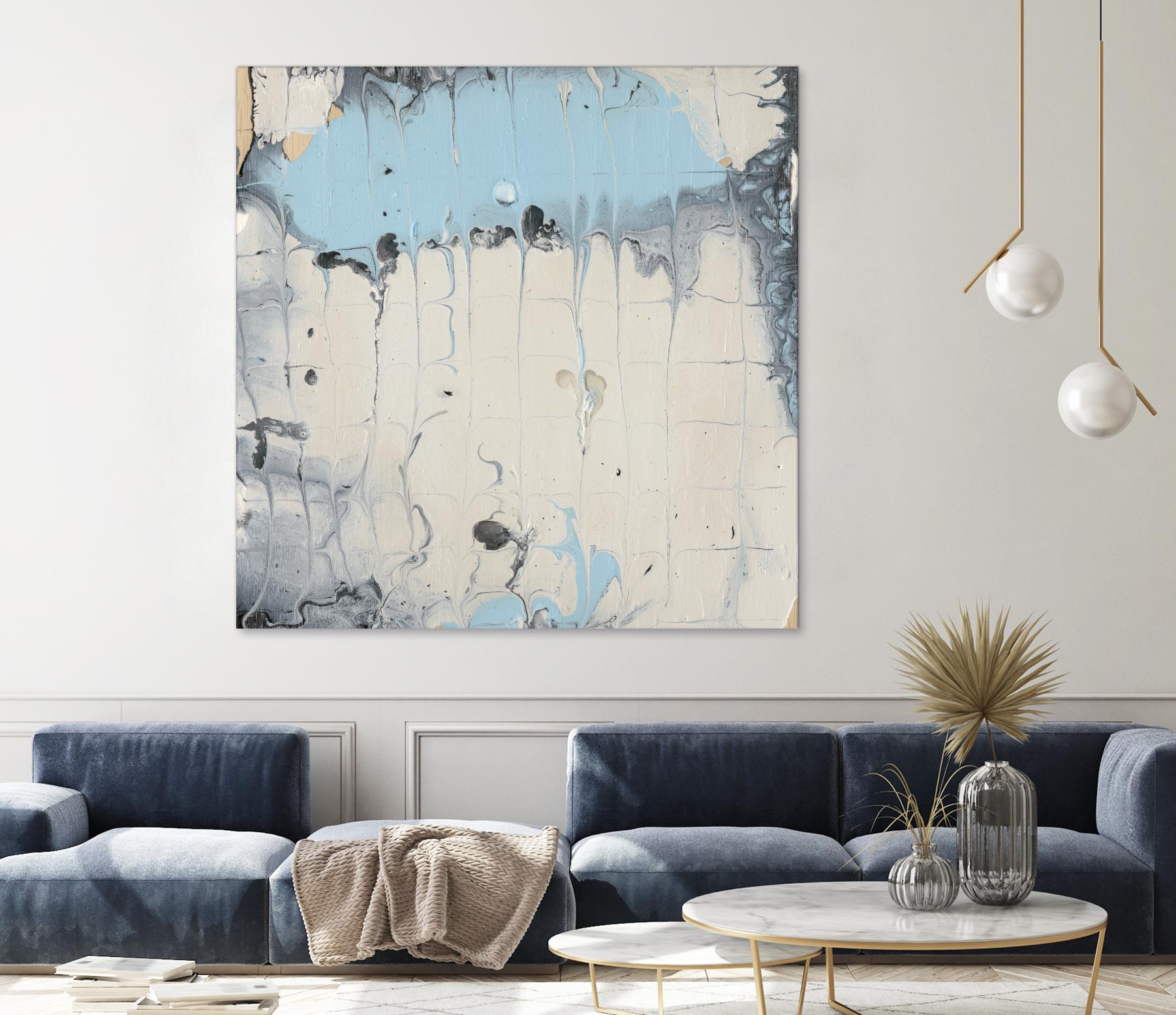 Rainmaker I by Alicia Ludwig on GIANT ART - blue abstract