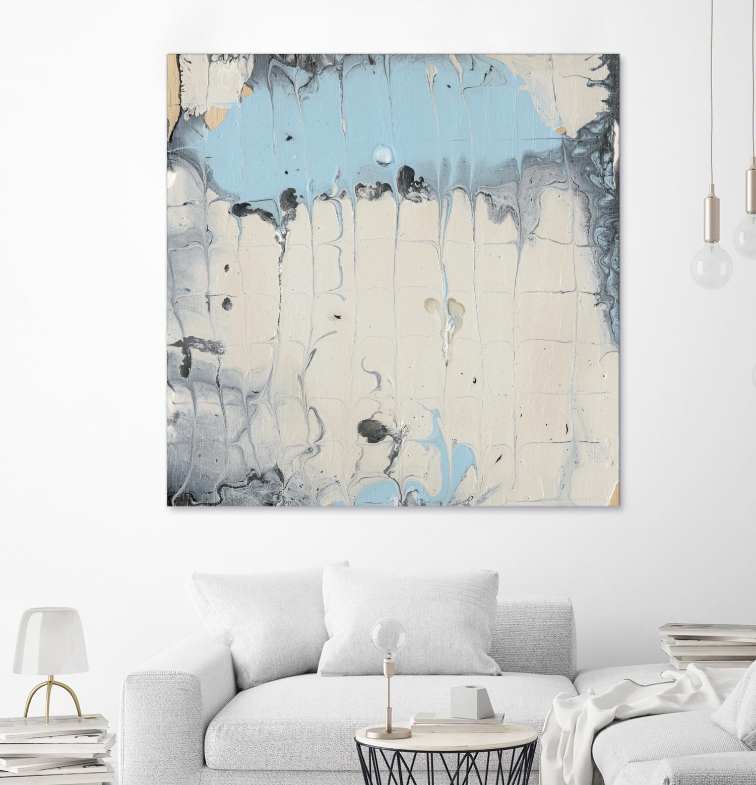 Rainmaker I by Alicia Ludwig on GIANT ART - blue abstract