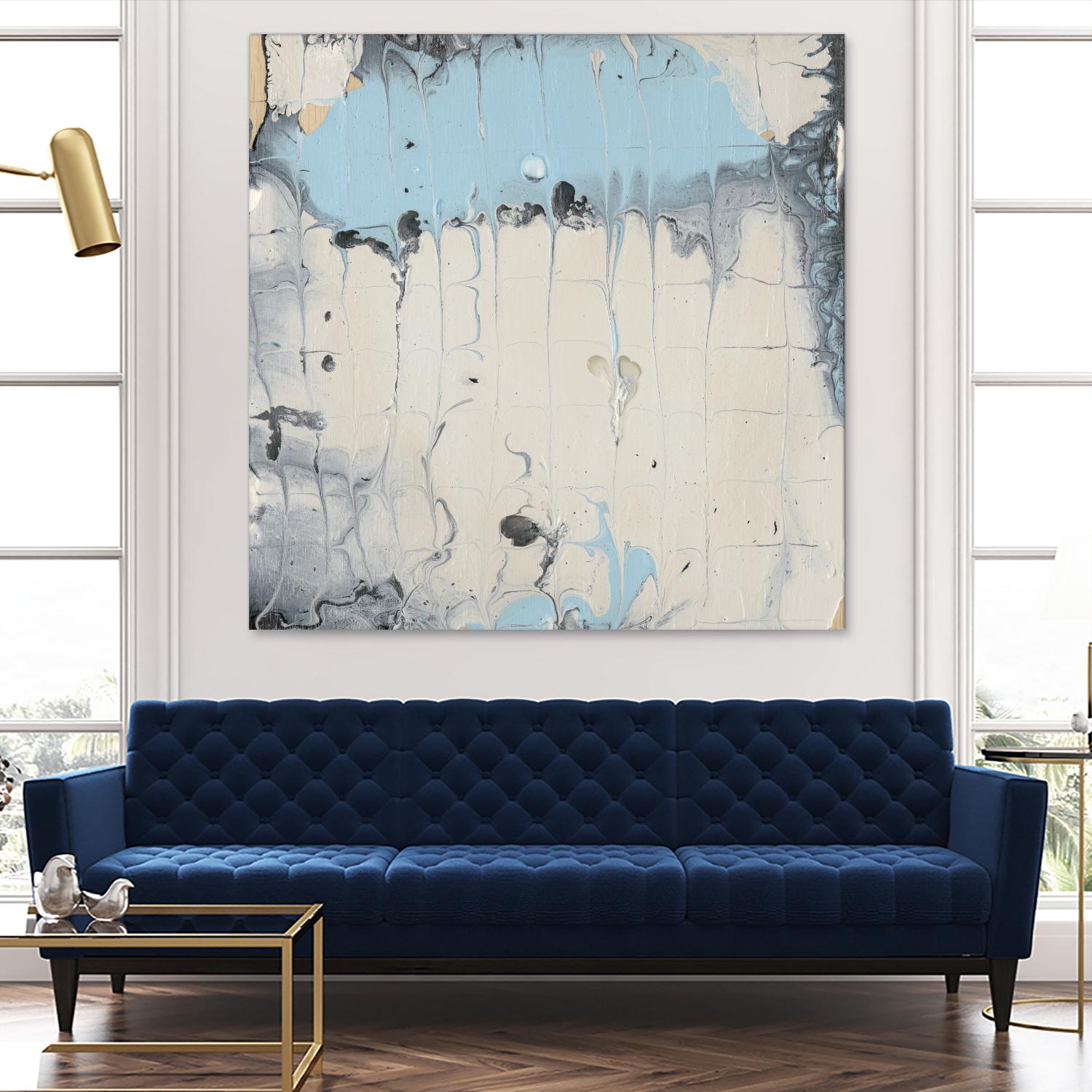 Rainmaker I by Alicia Ludwig on GIANT ART - blue abstract