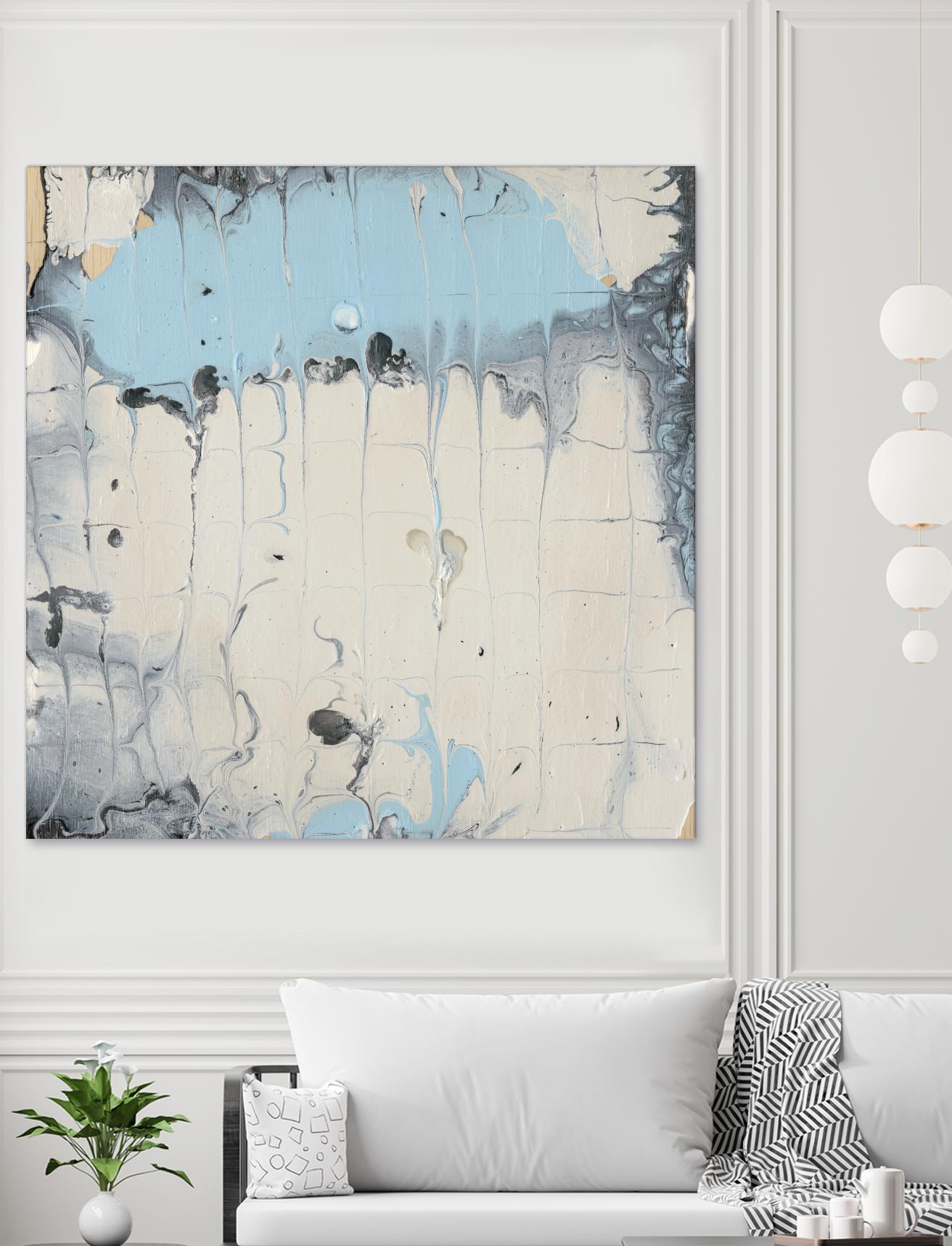 Rainmaker I by Alicia Ludwig on GIANT ART - blue abstract