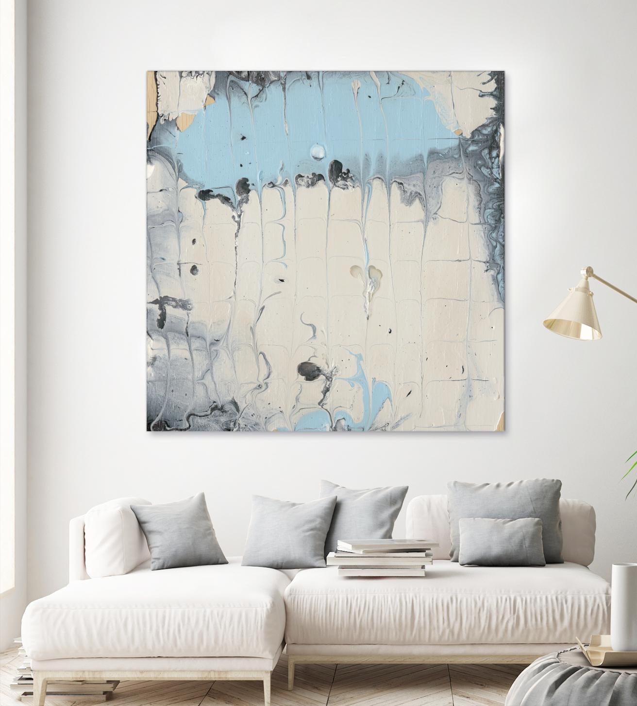 Rainmaker I by Alicia Ludwig on GIANT ART - blue abstract