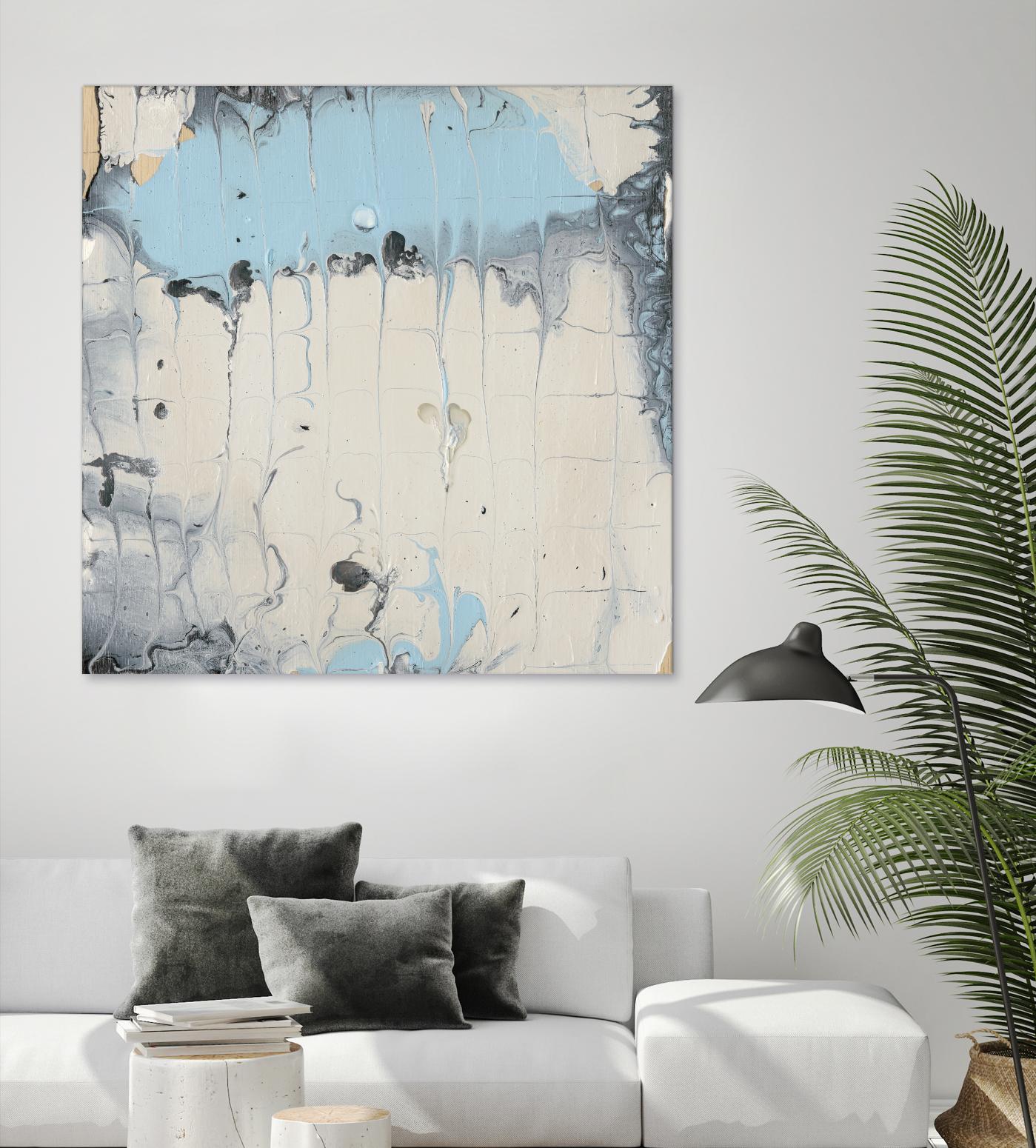 Rainmaker I by Alicia Ludwig on GIANT ART - blue abstract