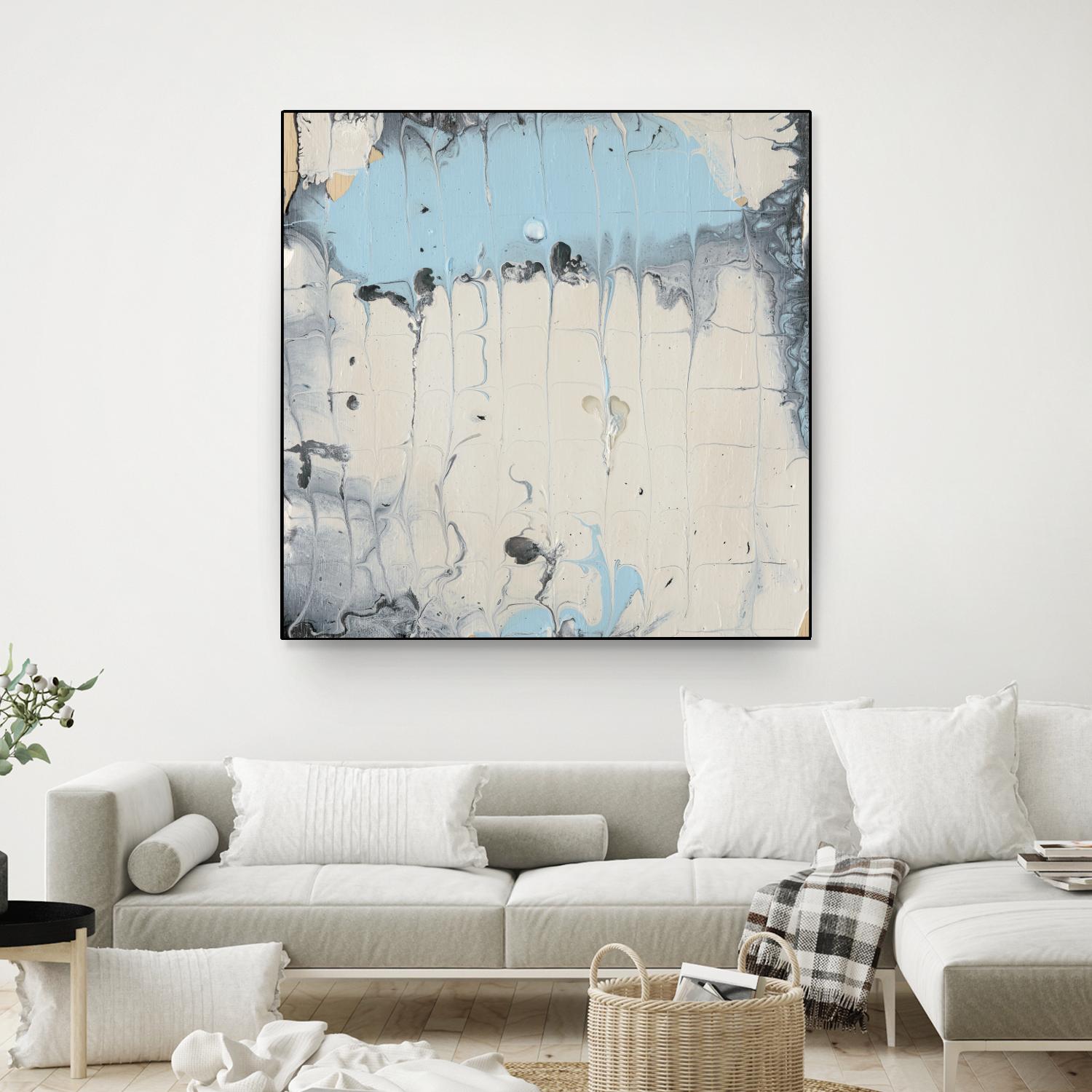 Rainmaker I by Alicia Ludwig on GIANT ART - blue abstract