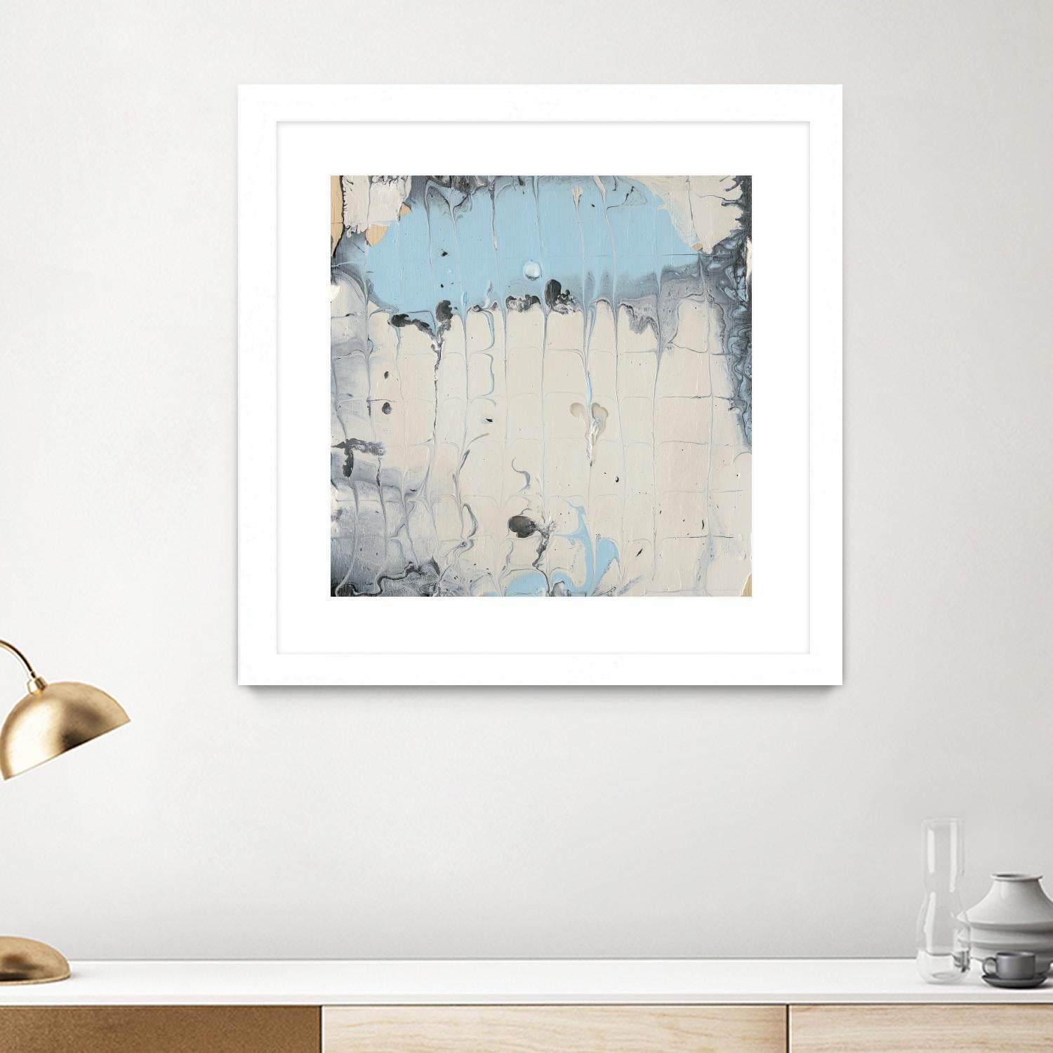 Rainmaker I by Alicia Ludwig on GIANT ART - blue abstract