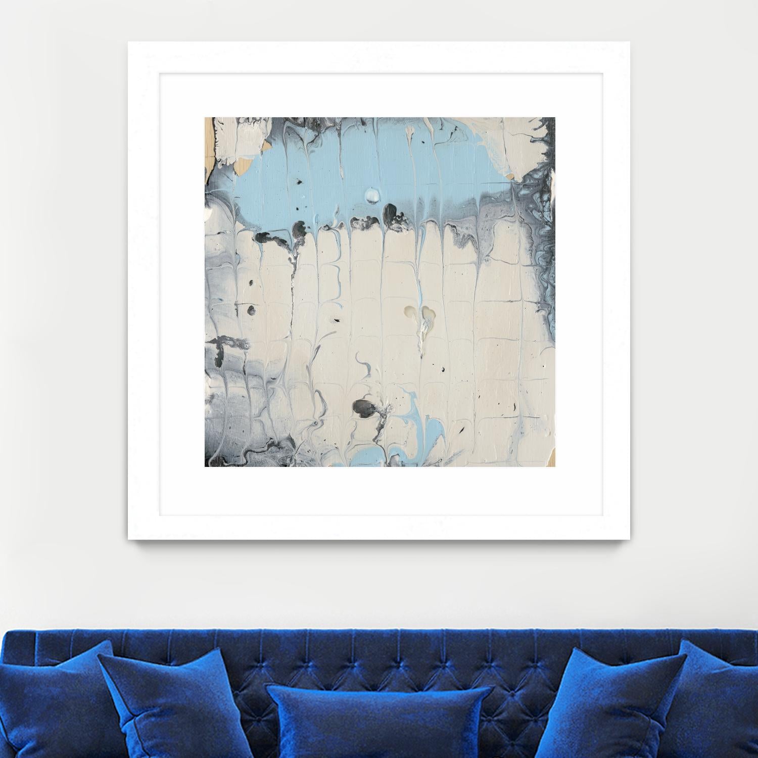 Rainmaker I by Alicia Ludwig on GIANT ART - blue abstract