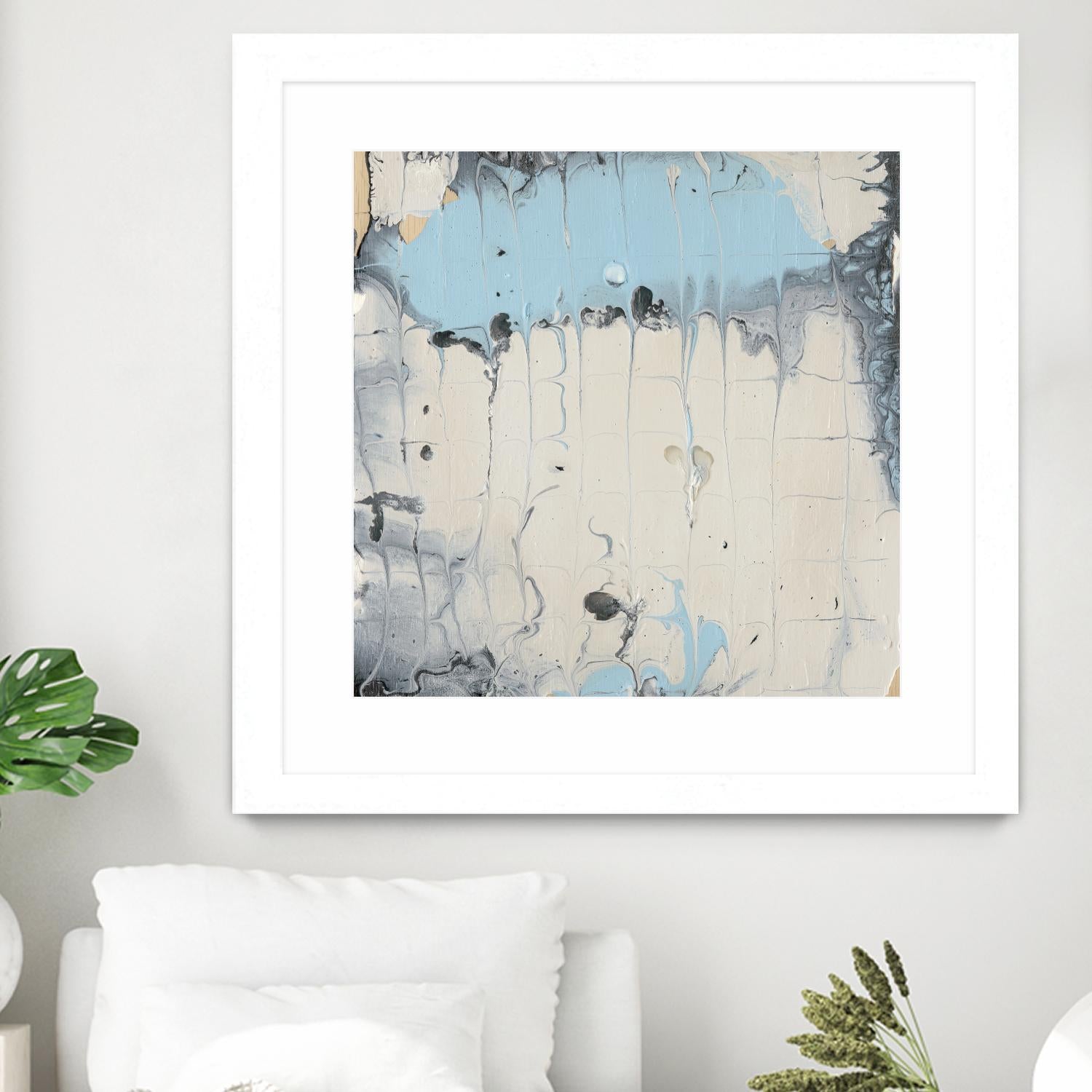 Rainmaker I by Alicia Ludwig on GIANT ART - blue abstract