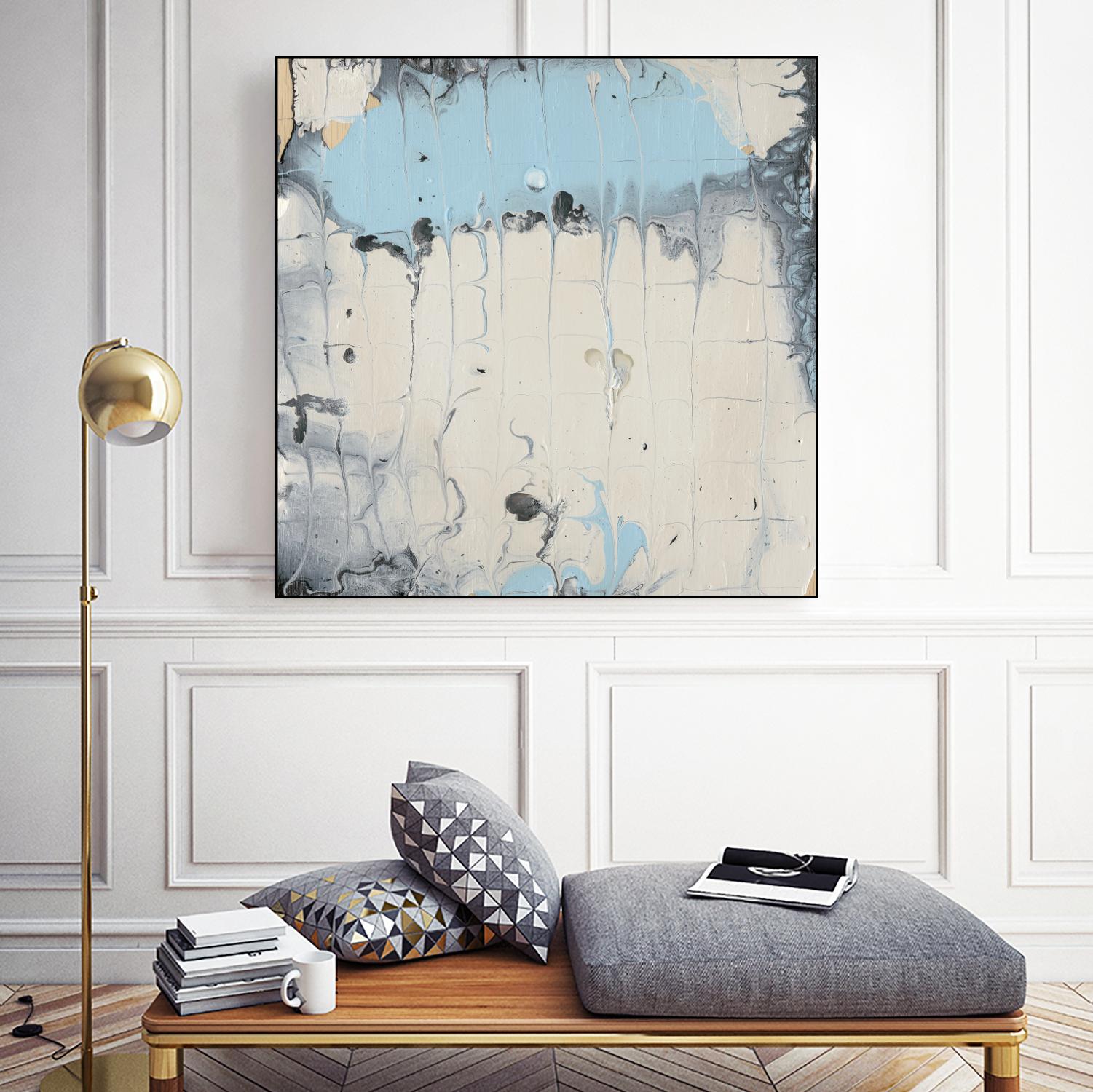 Rainmaker I by Alicia Ludwig on GIANT ART - blue abstract