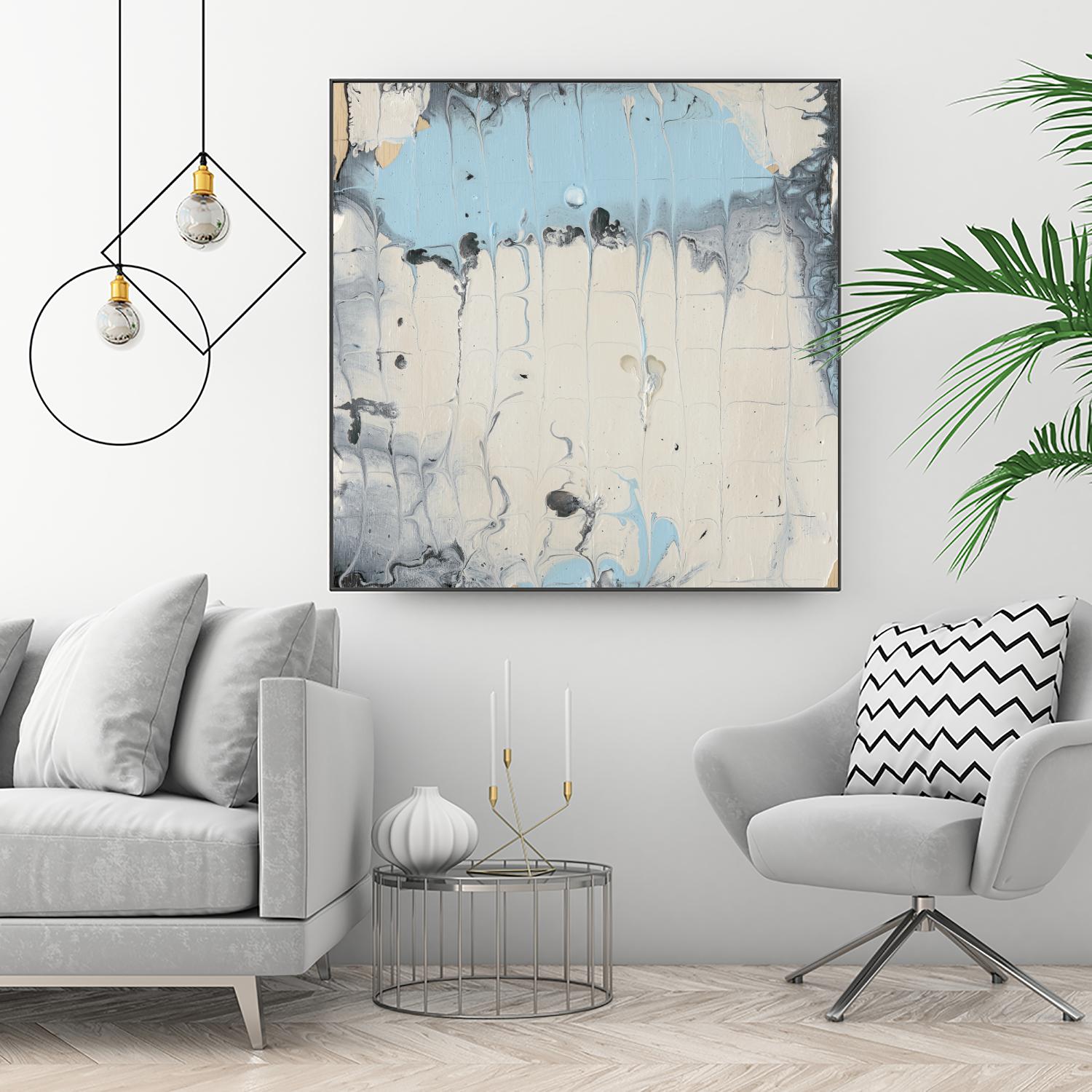 Rainmaker I by Alicia Ludwig on GIANT ART - blue abstract