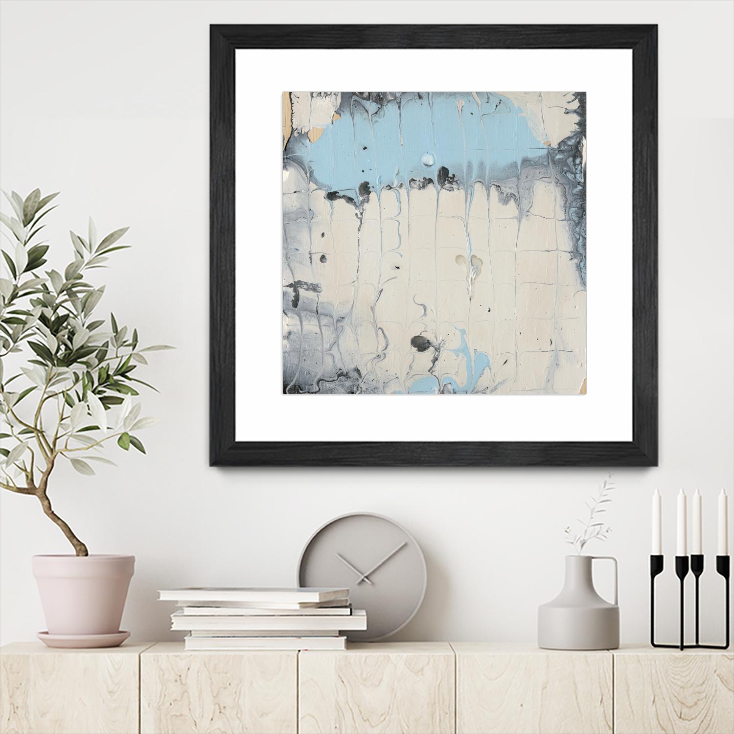 Rainmaker I by Alicia Ludwig on GIANT ART - blue abstract