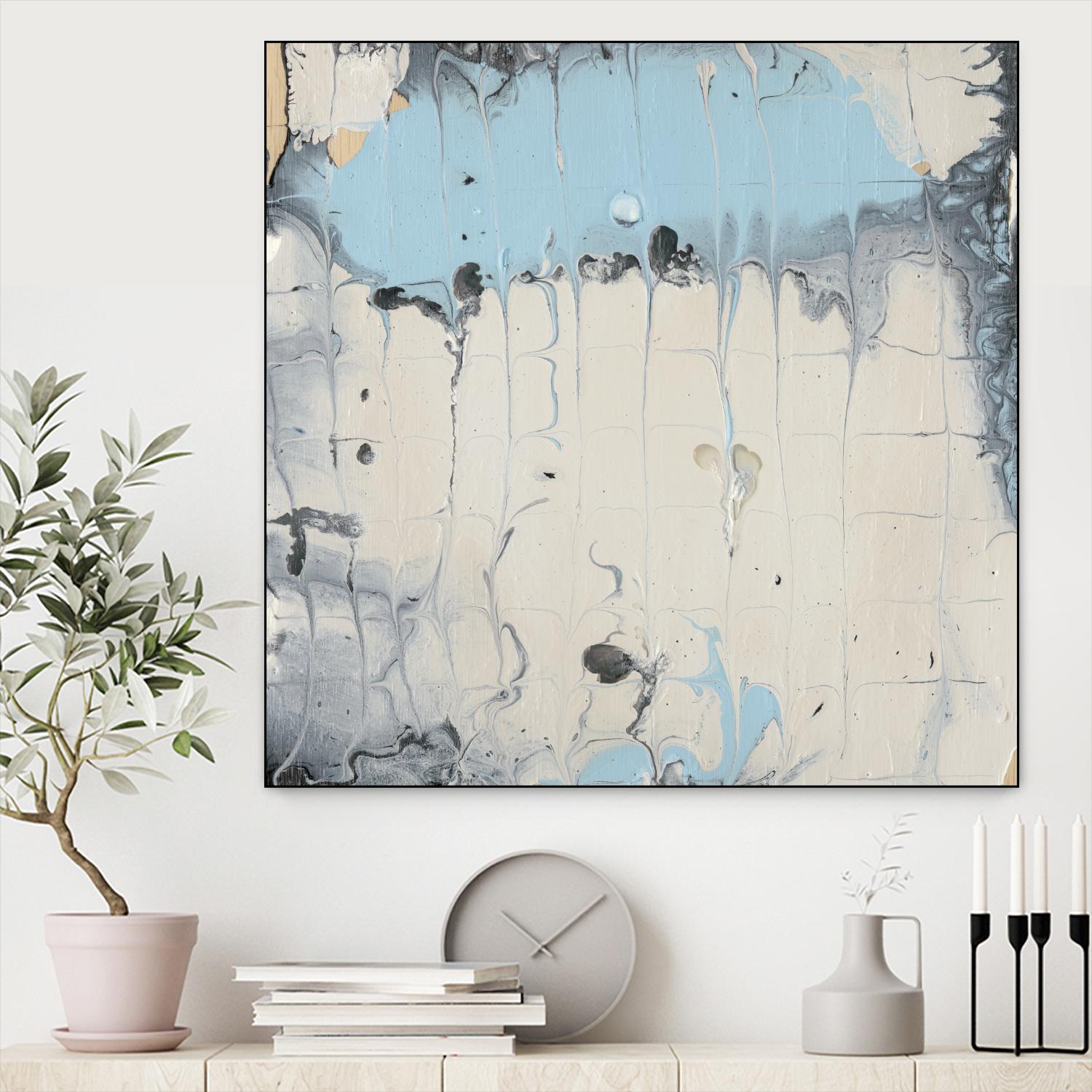 Rainmaker I by Alicia Ludwig on GIANT ART - blue abstract