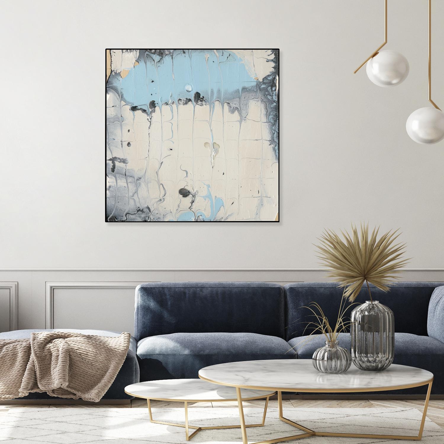 Rainmaker I by Alicia Ludwig on GIANT ART - blue abstract