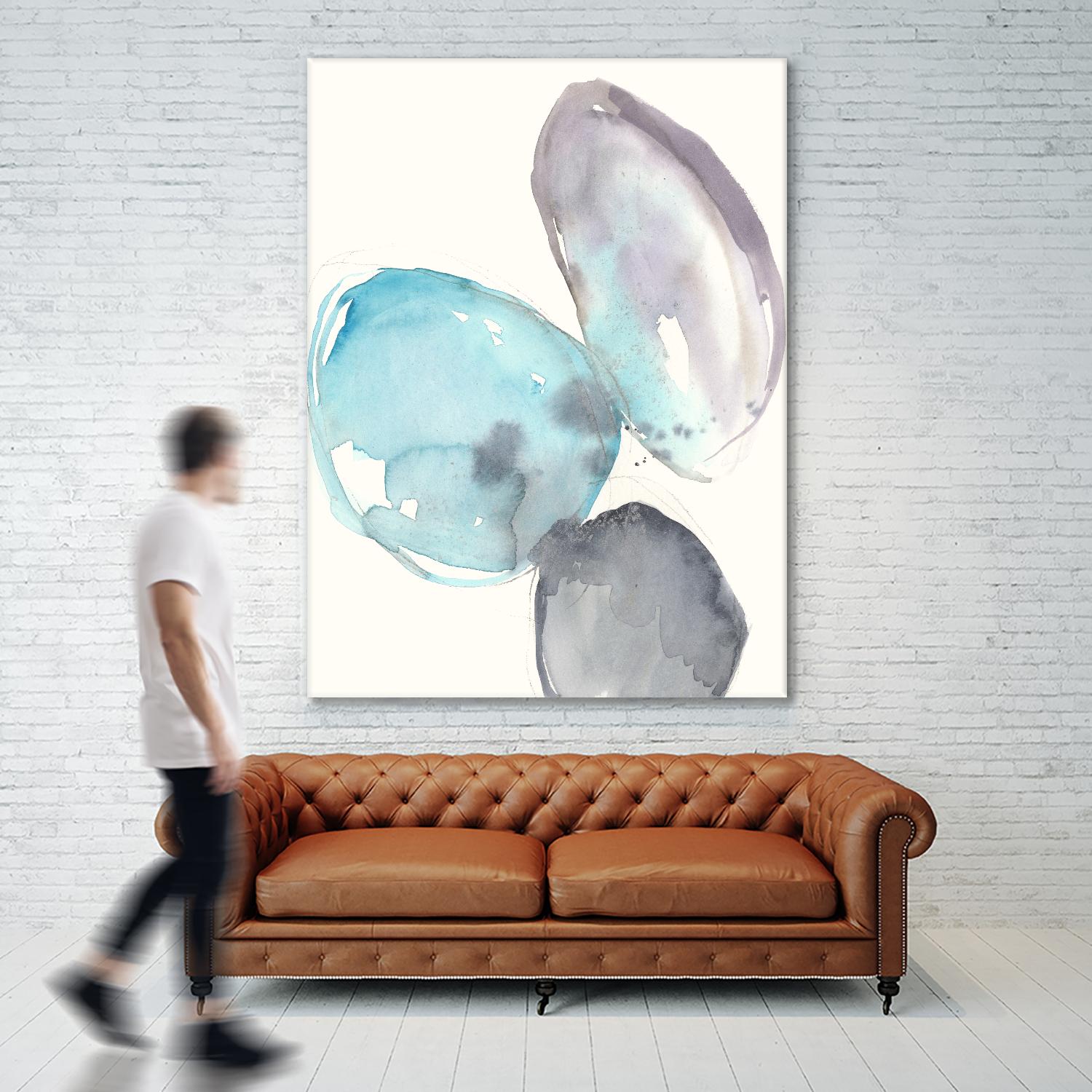 Orb Connection I by Jennifer Goldberger on GIANT ART - blue abstract