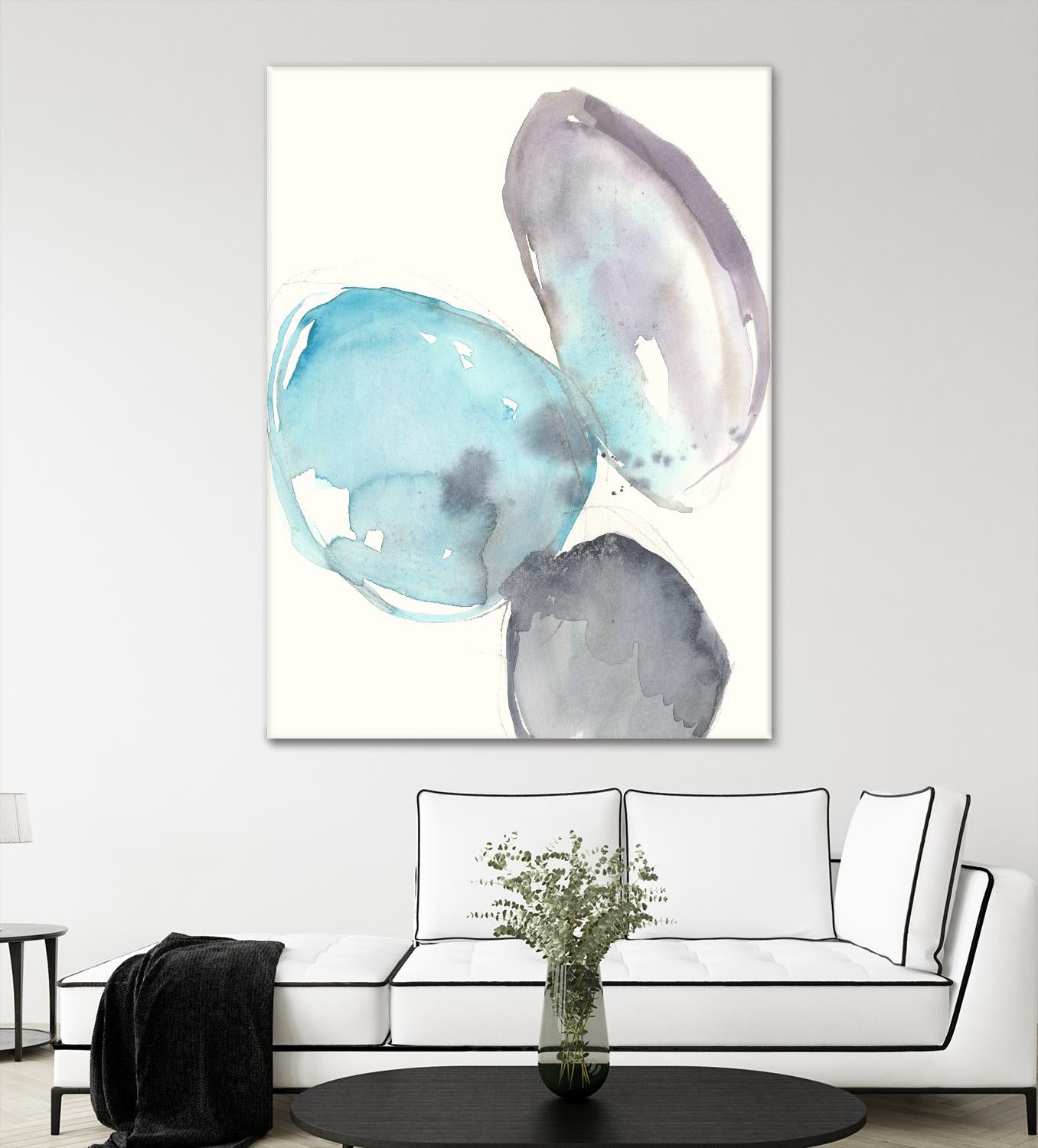 Orb Connection I by Jennifer Goldberger on GIANT ART - blue abstract