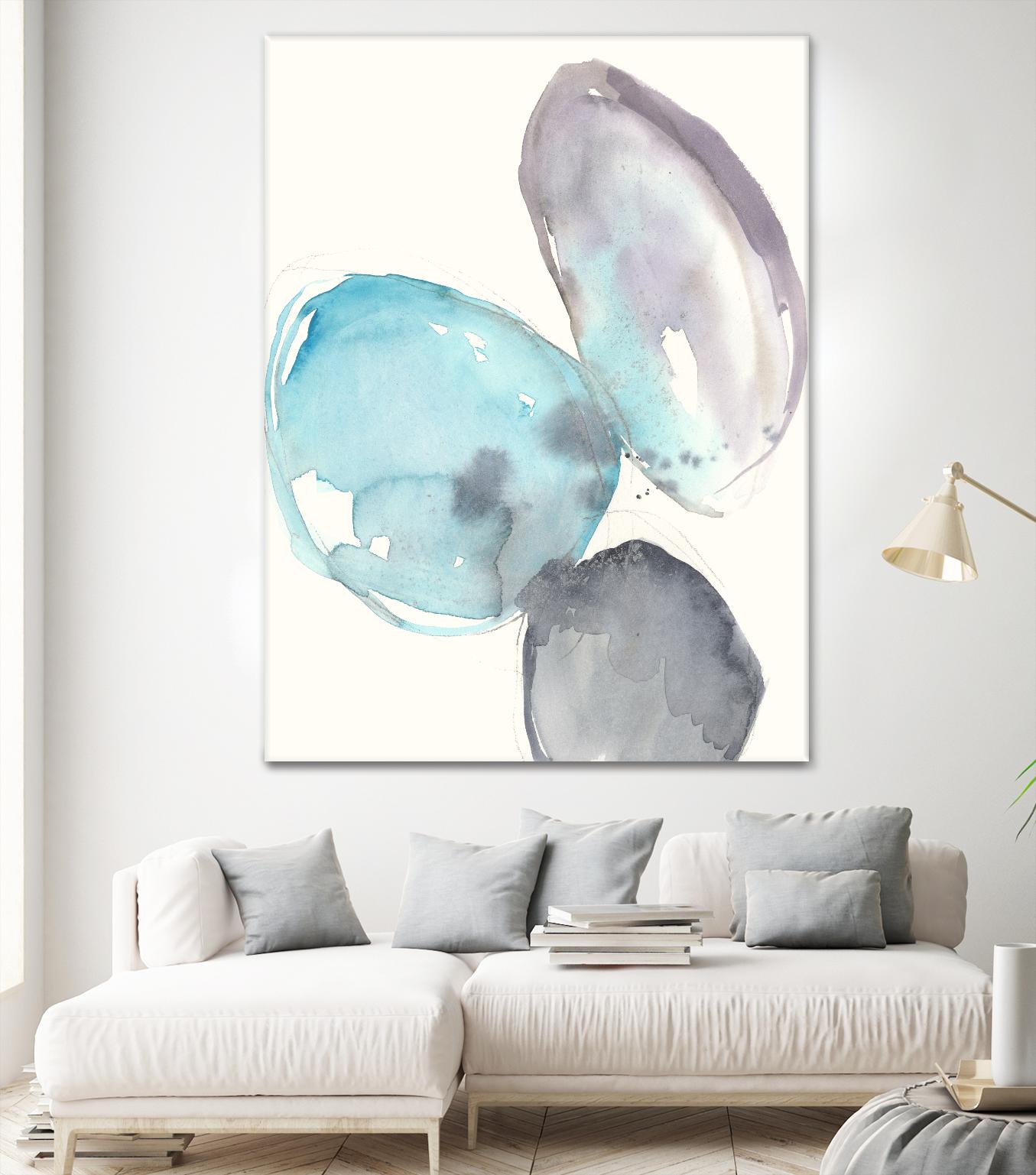 Orb Connection I by Jennifer Goldberger on GIANT ART - blue abstract
