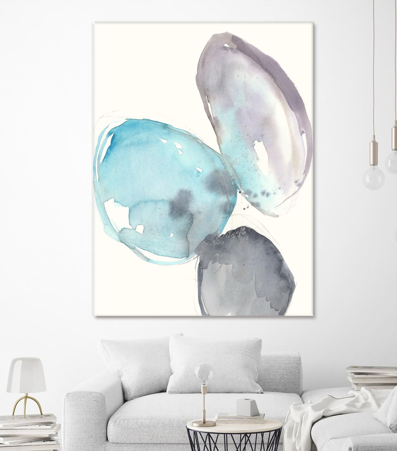 Orb Connection I by Jennifer Goldberger on GIANT ART - blue abstract