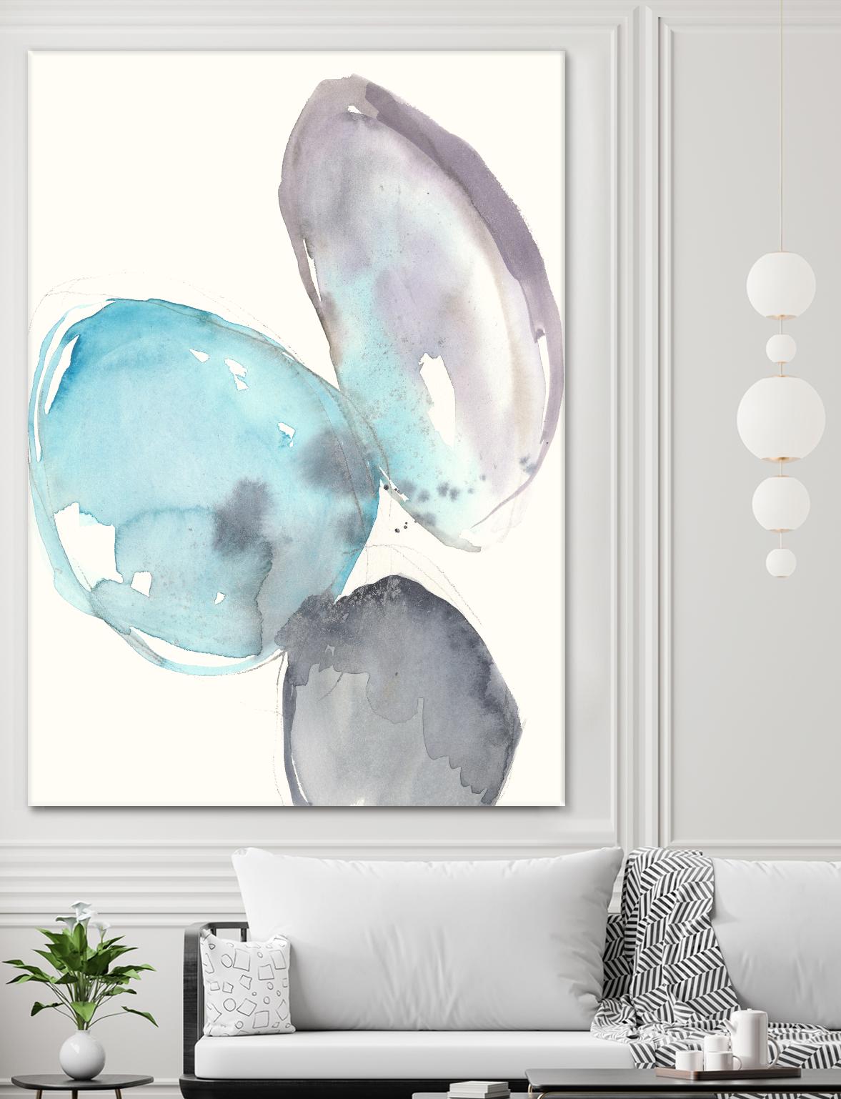 Orb Connection I by Jennifer Goldberger on GIANT ART - blue abstract