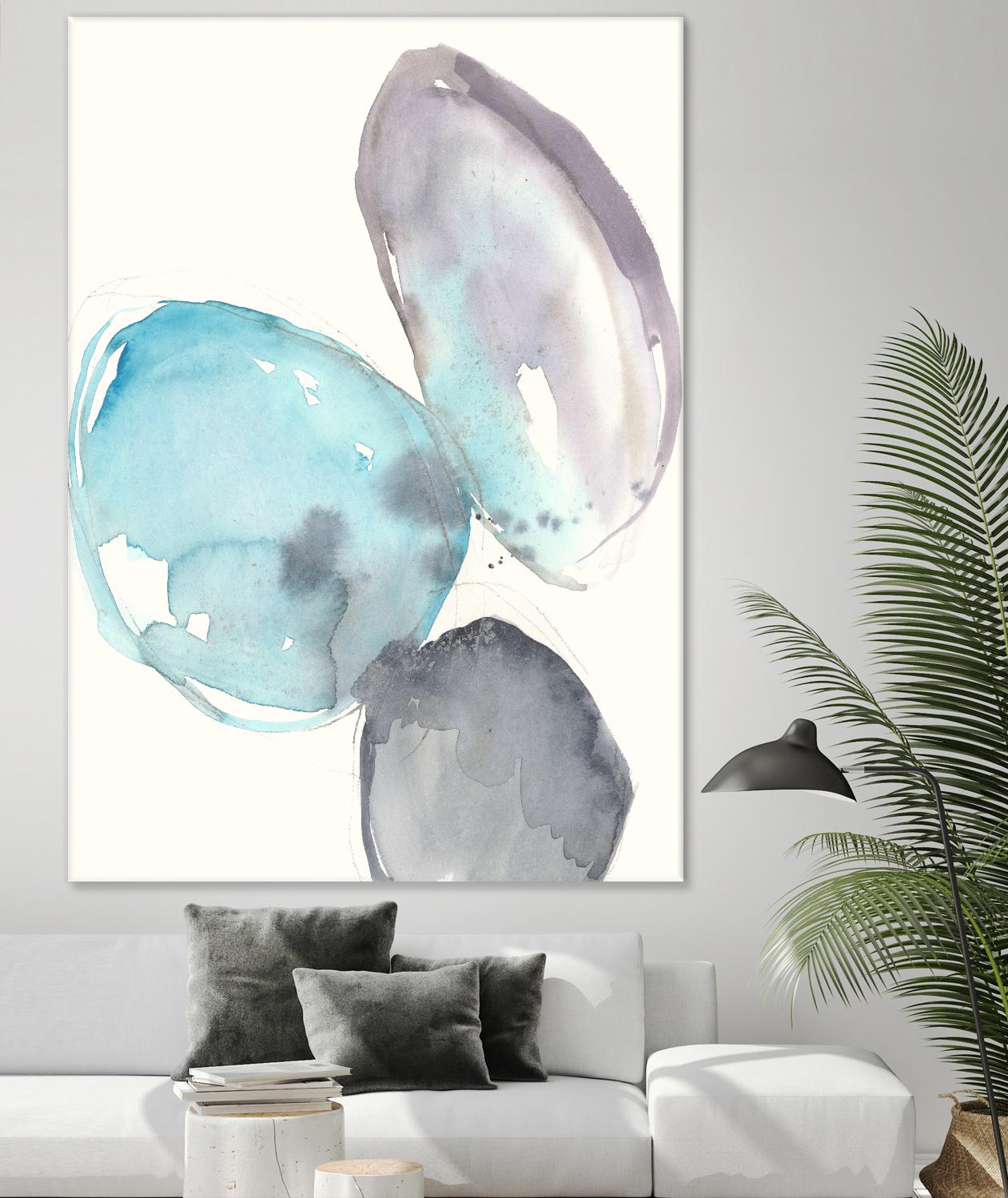 Orb Connection I by Jennifer Goldberger on GIANT ART - blue abstract
