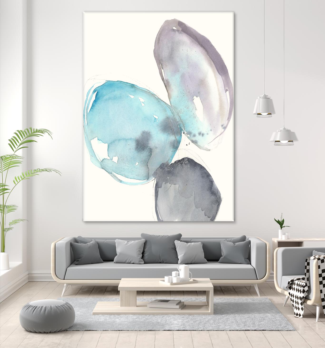 Orb Connection I by Jennifer Goldberger on GIANT ART - blue abstract