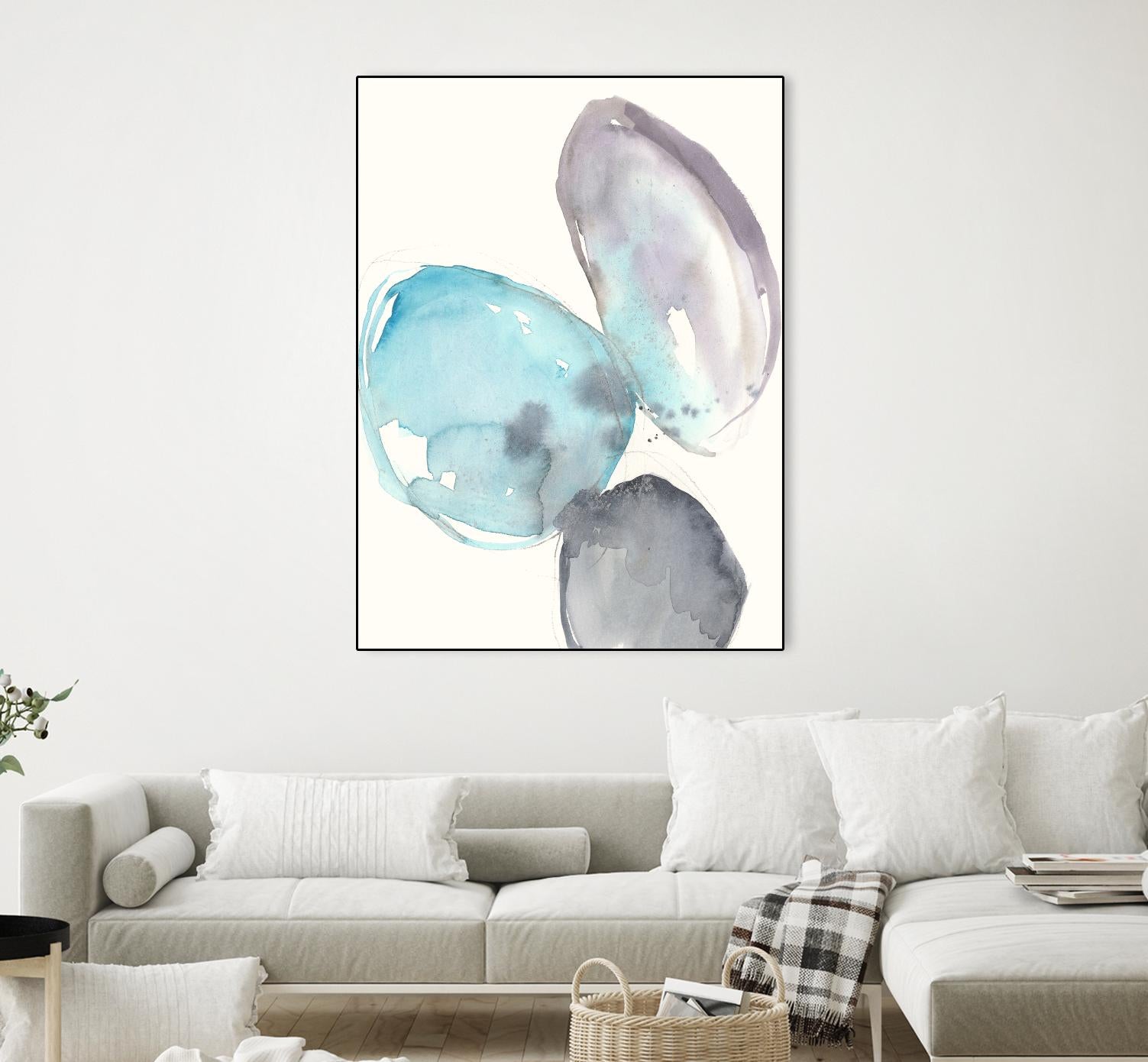 Orb Connection I by Jennifer Goldberger on GIANT ART - blue abstract