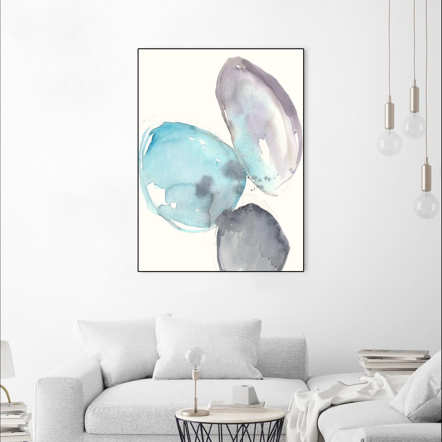 Orb Connection I by Jennifer Goldberger on GIANT ART - blue abstract