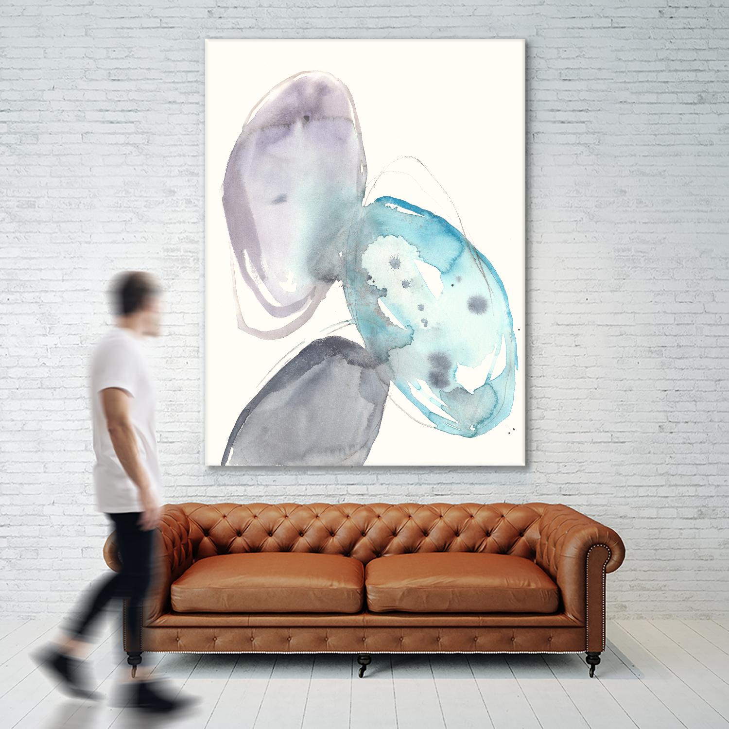 Orb Connection II by Jennifer Goldberger on GIANT ART - blue abstract