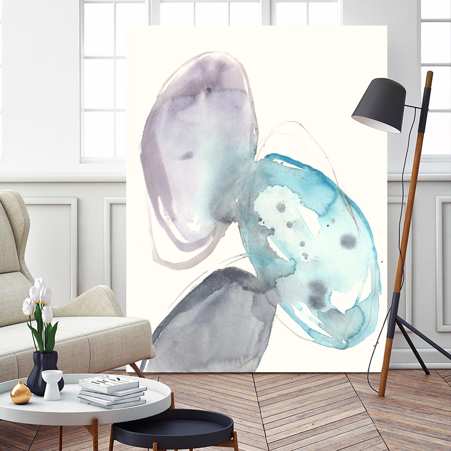 Orb Connection II by Jennifer Goldberger on GIANT ART - blue abstract