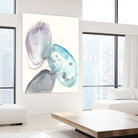 Orb Connection II by Jennifer Goldberger on GIANT ART - blue abstract