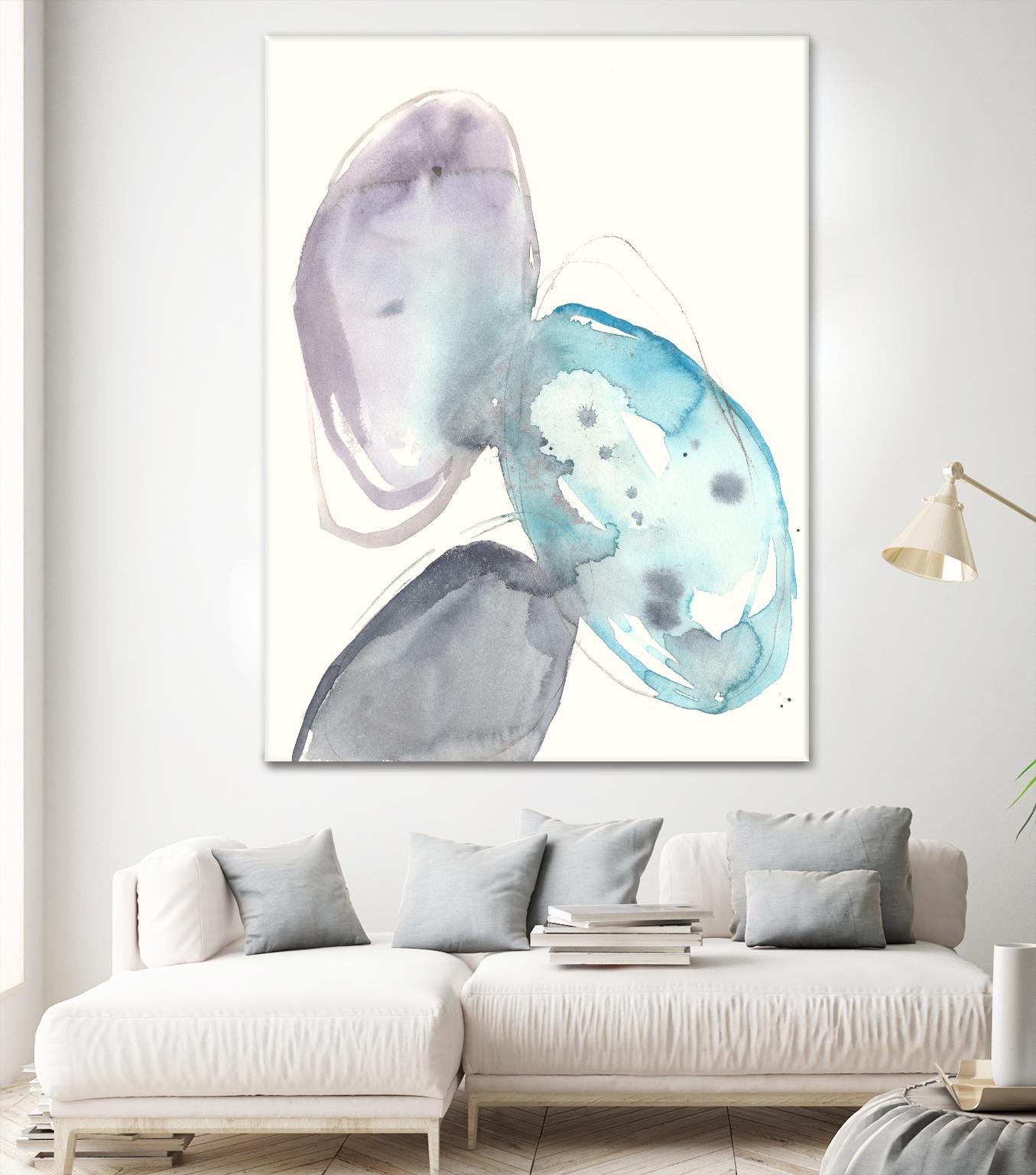 Orb Connection II by Jennifer Goldberger on GIANT ART - blue abstract