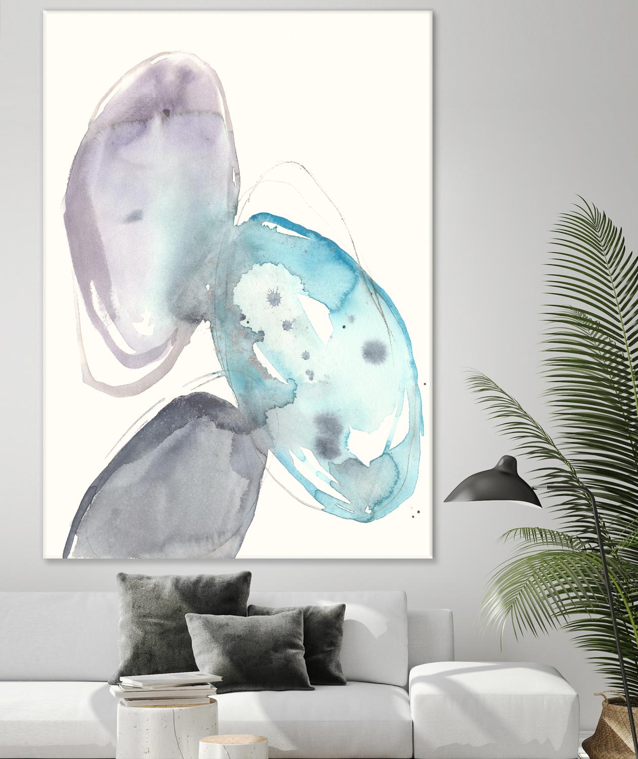 Orb Connection II by Jennifer Goldberger on GIANT ART - blue abstract