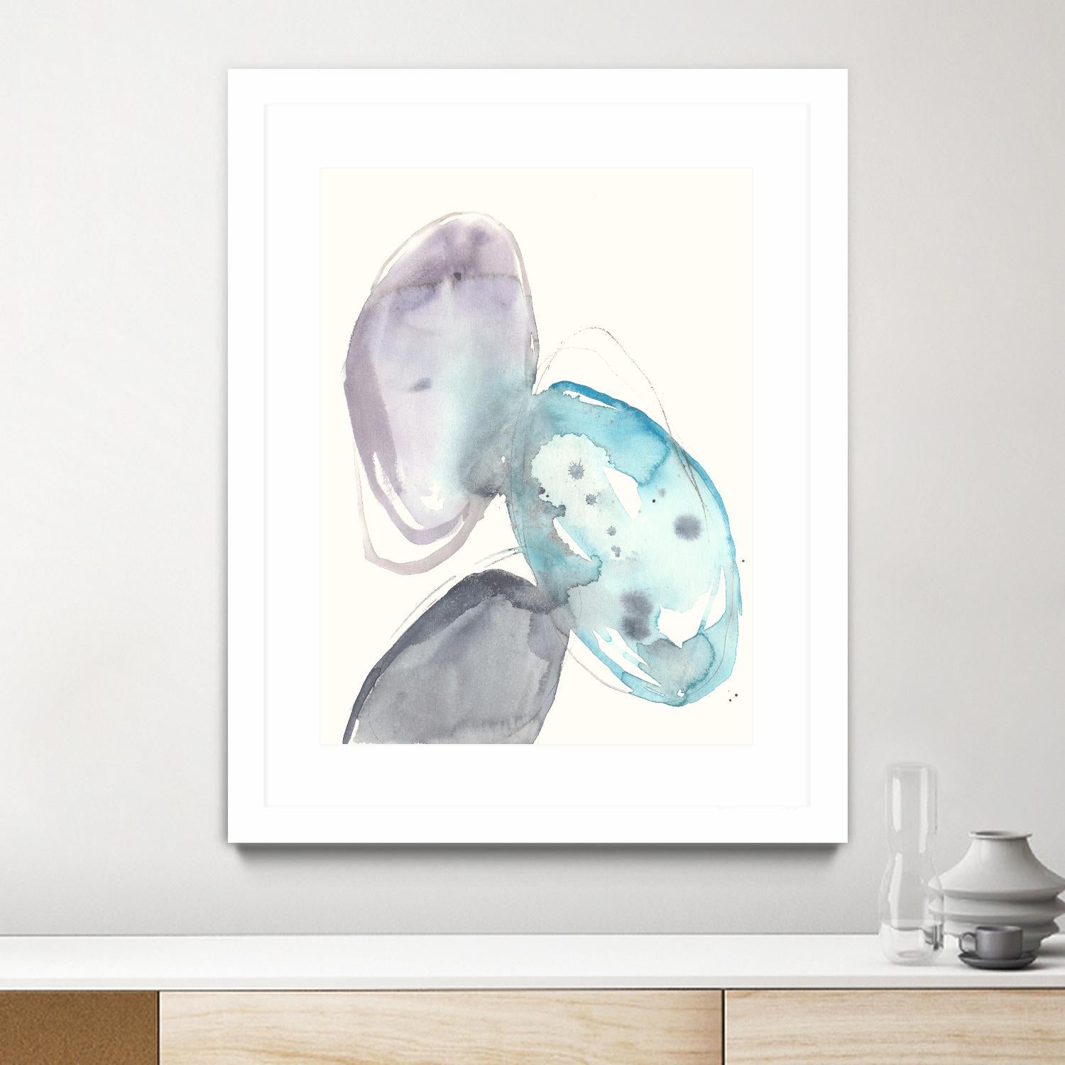 Orb Connection II by Jennifer Goldberger on GIANT ART - blue abstract