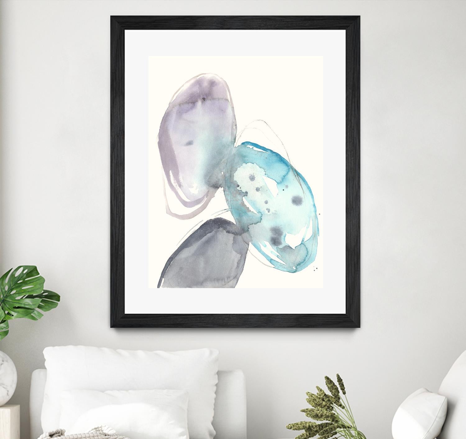 Orb Connection II by Jennifer Goldberger on GIANT ART - blue abstract