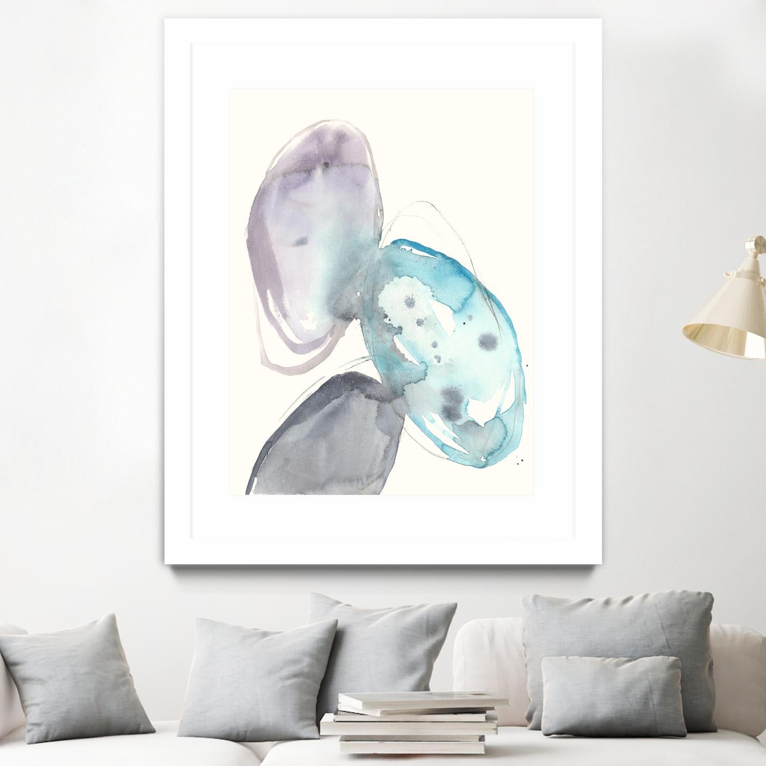 Orb Connection II by Jennifer Goldberger on GIANT ART - blue abstract