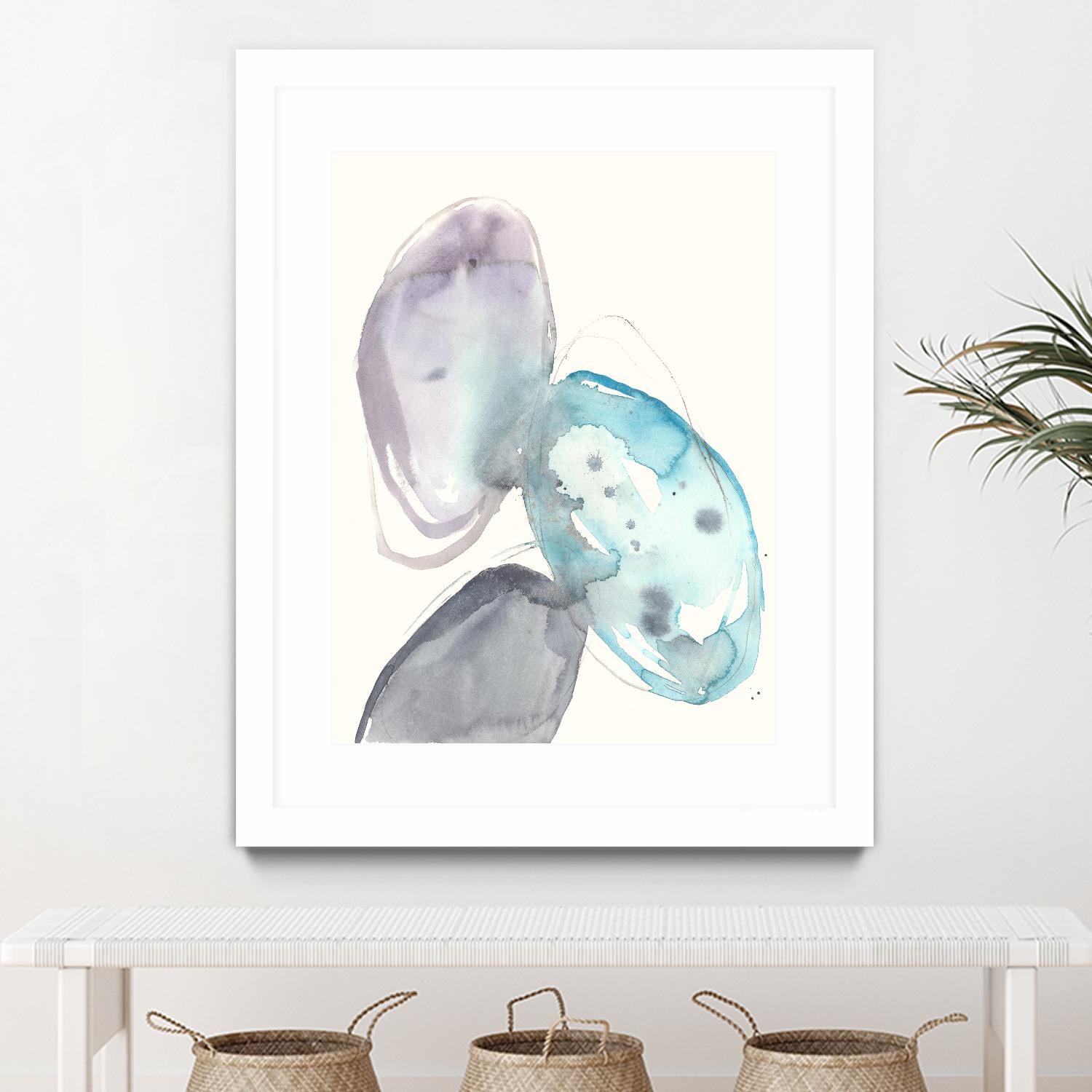 Orb Connection II by Jennifer Goldberger on GIANT ART - blue abstract