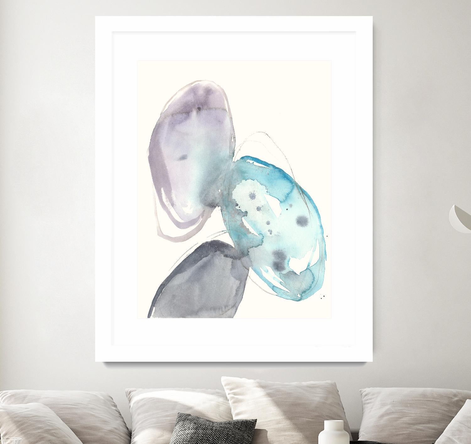 Orb Connection II by Jennifer Goldberger on GIANT ART - blue abstract