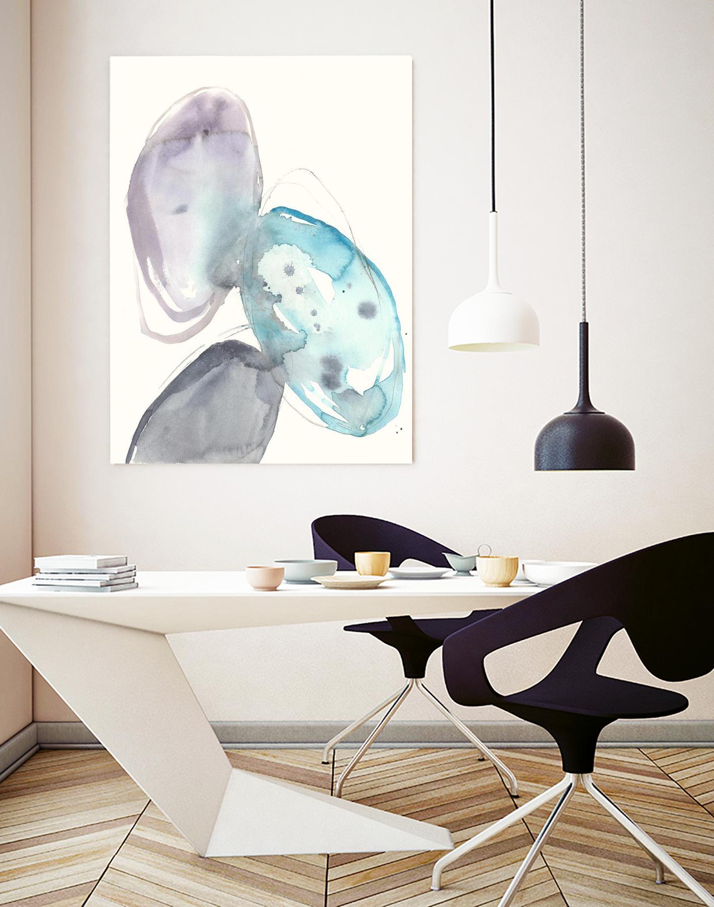 Orb Connection II by Jennifer Goldberger on GIANT ART - blue abstract