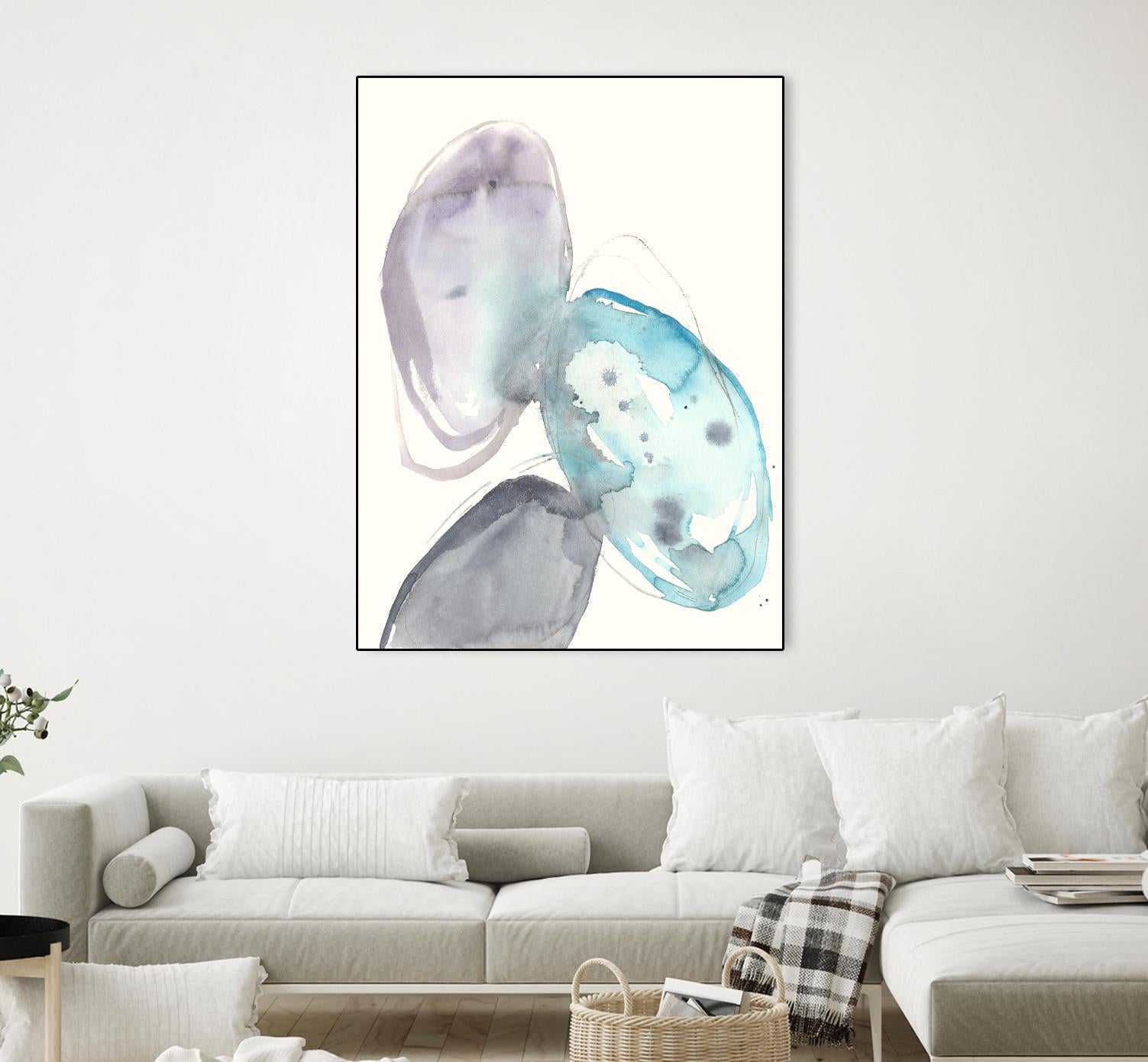 Orb Connection II by Jennifer Goldberger on GIANT ART - blue abstract