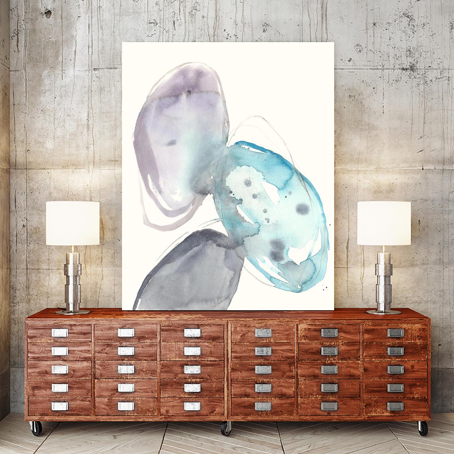 Orb Connection II by Jennifer Goldberger on GIANT ART - blue abstract