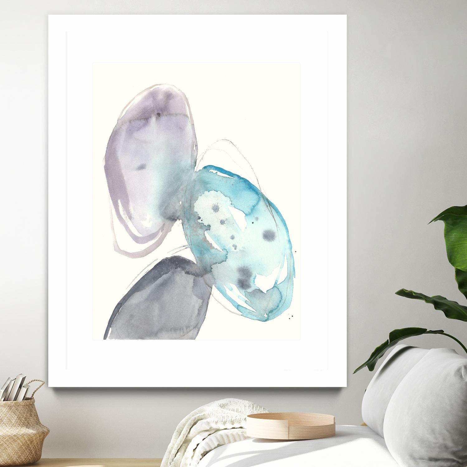 Orb Connection II by Jennifer Goldberger on GIANT ART - blue abstract