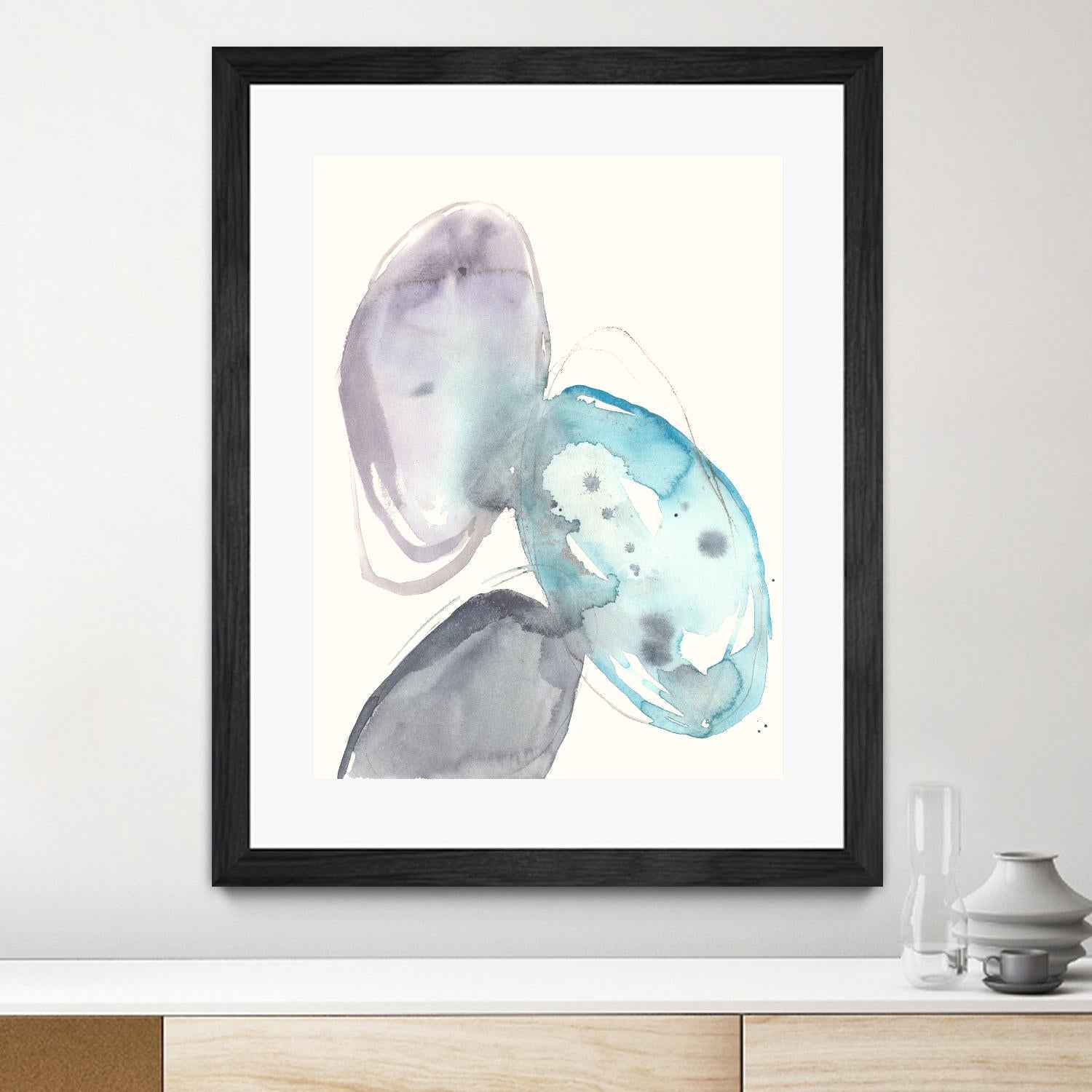 Orb Connection II by Jennifer Goldberger on GIANT ART - blue abstract