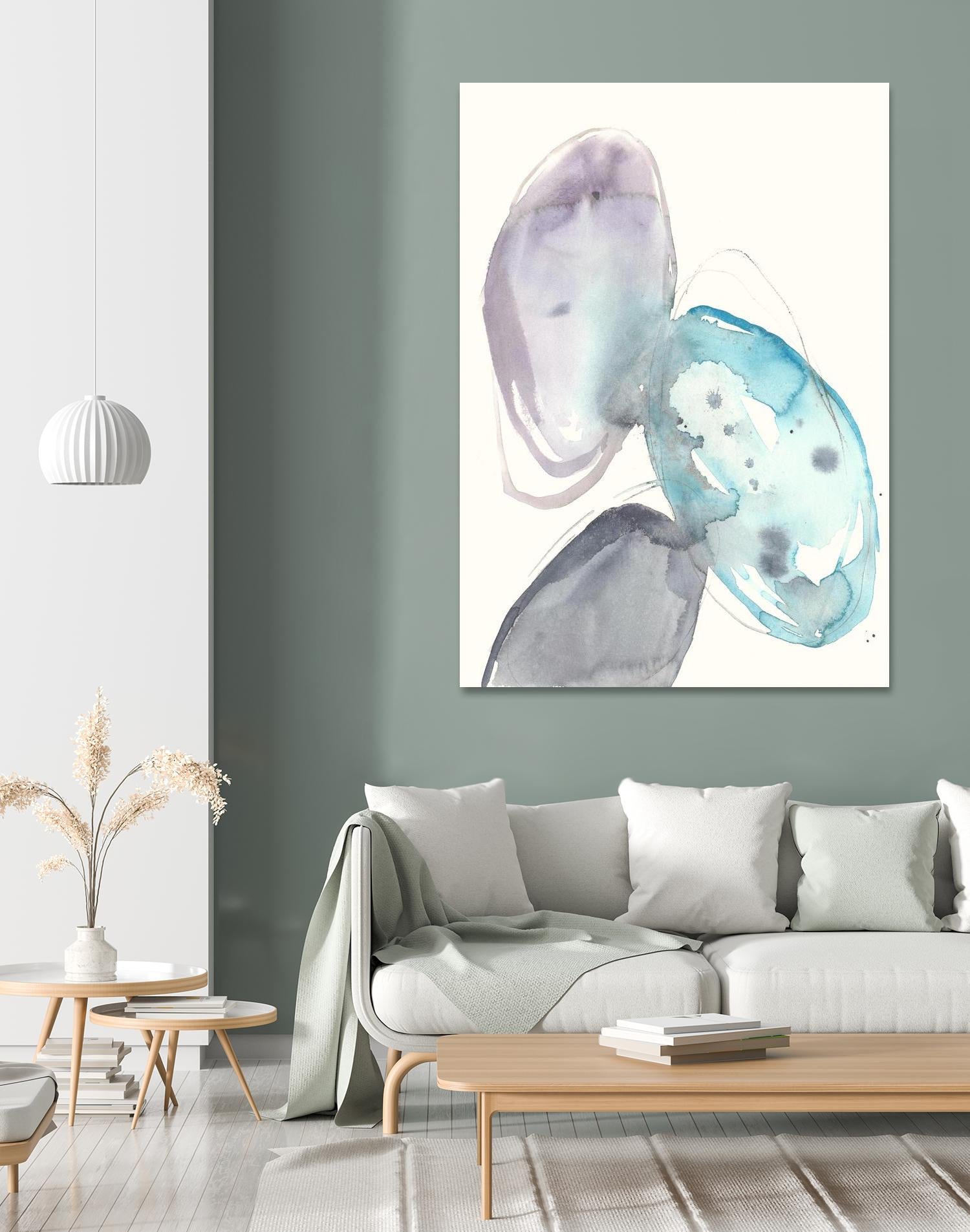 Orb Connection II by Jennifer Goldberger on GIANT ART - blue abstract