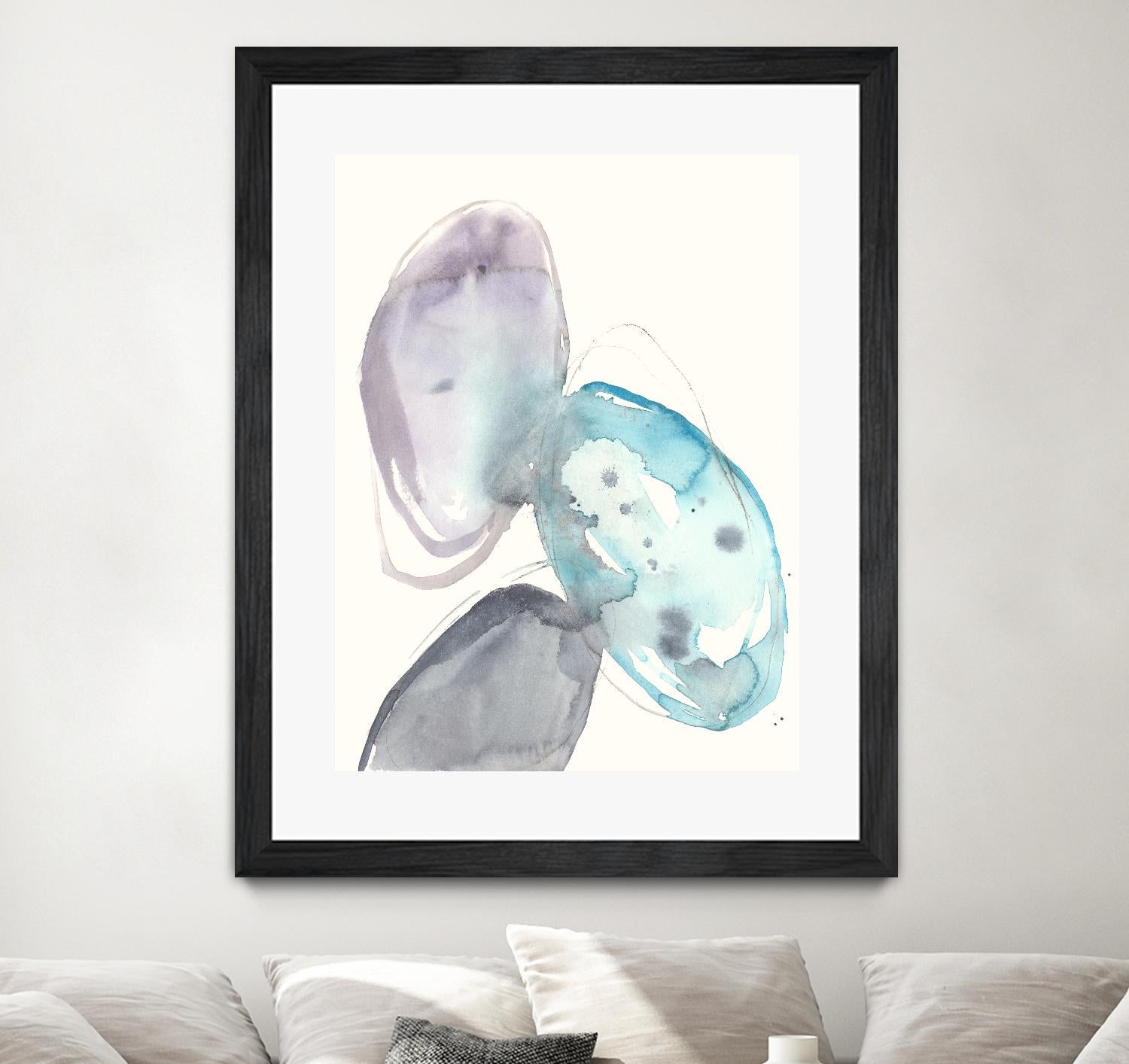 Orb Connection II by Jennifer Goldberger on GIANT ART - blue abstract