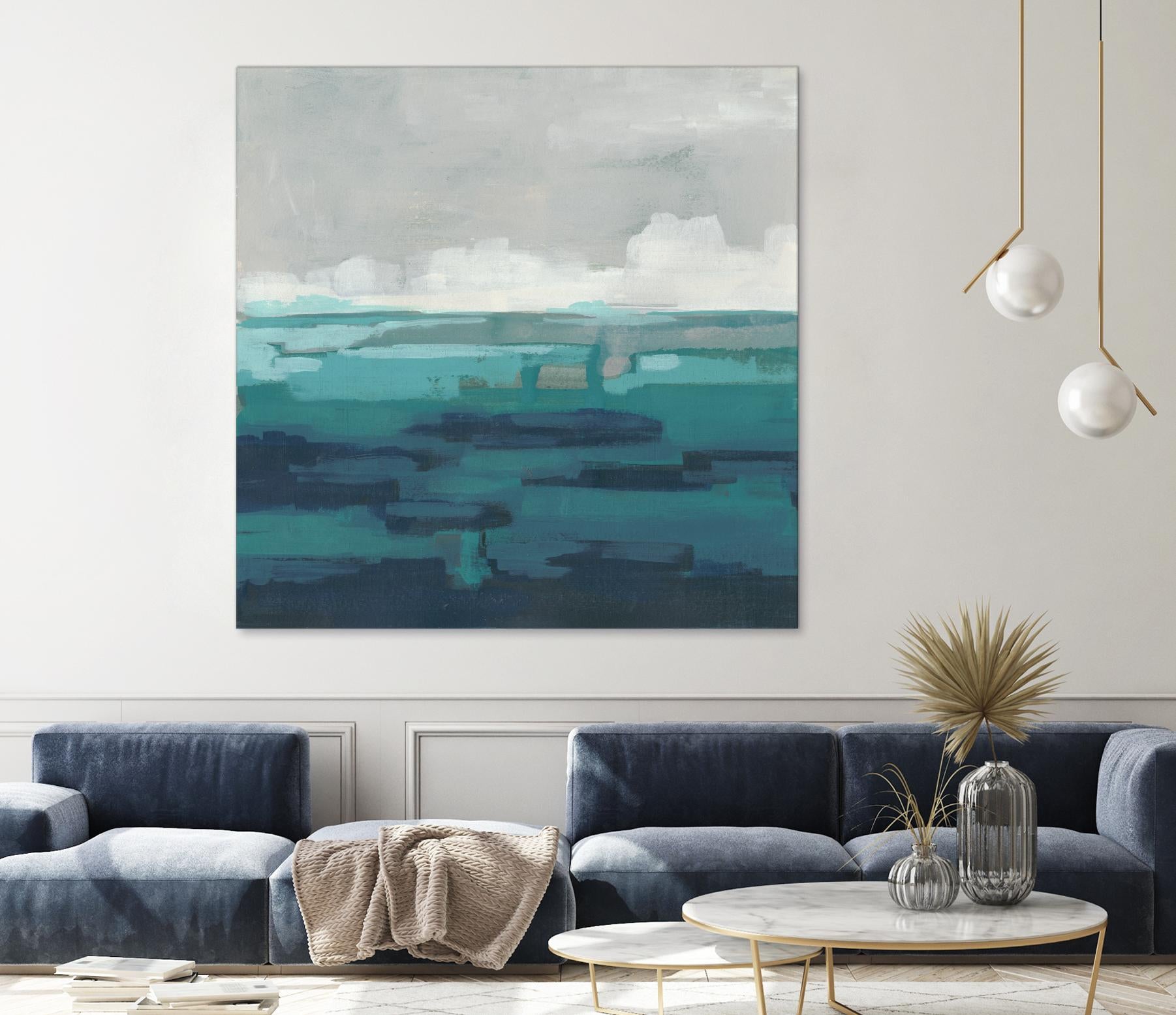 Sea Foam Vista I by June Erica Vess on GIANT ART - green sea scene