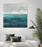 Sea Foam Vista I by June Erica Vess on GIANT ART - green sea scene