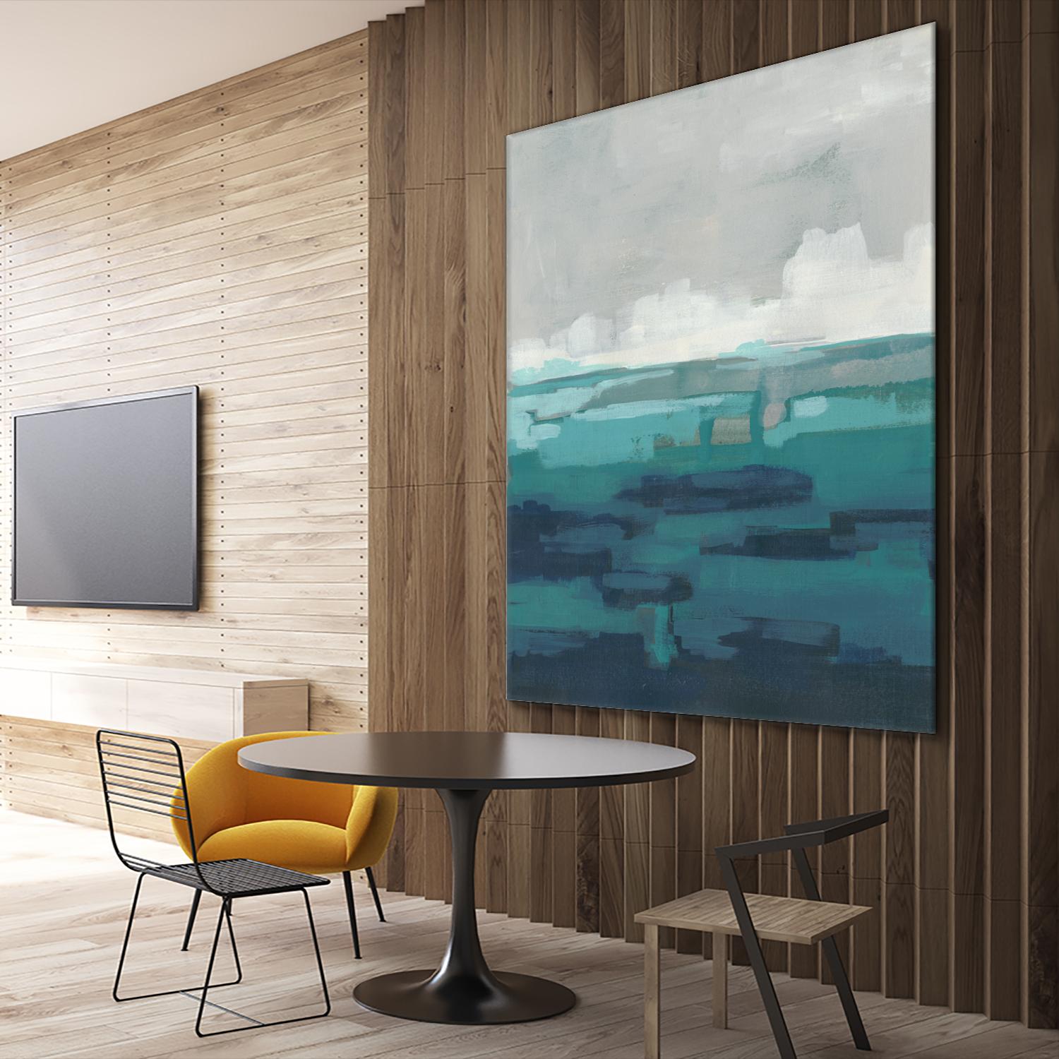 Sea Foam Vista I by June Erica Vess on GIANT ART - green sea scene