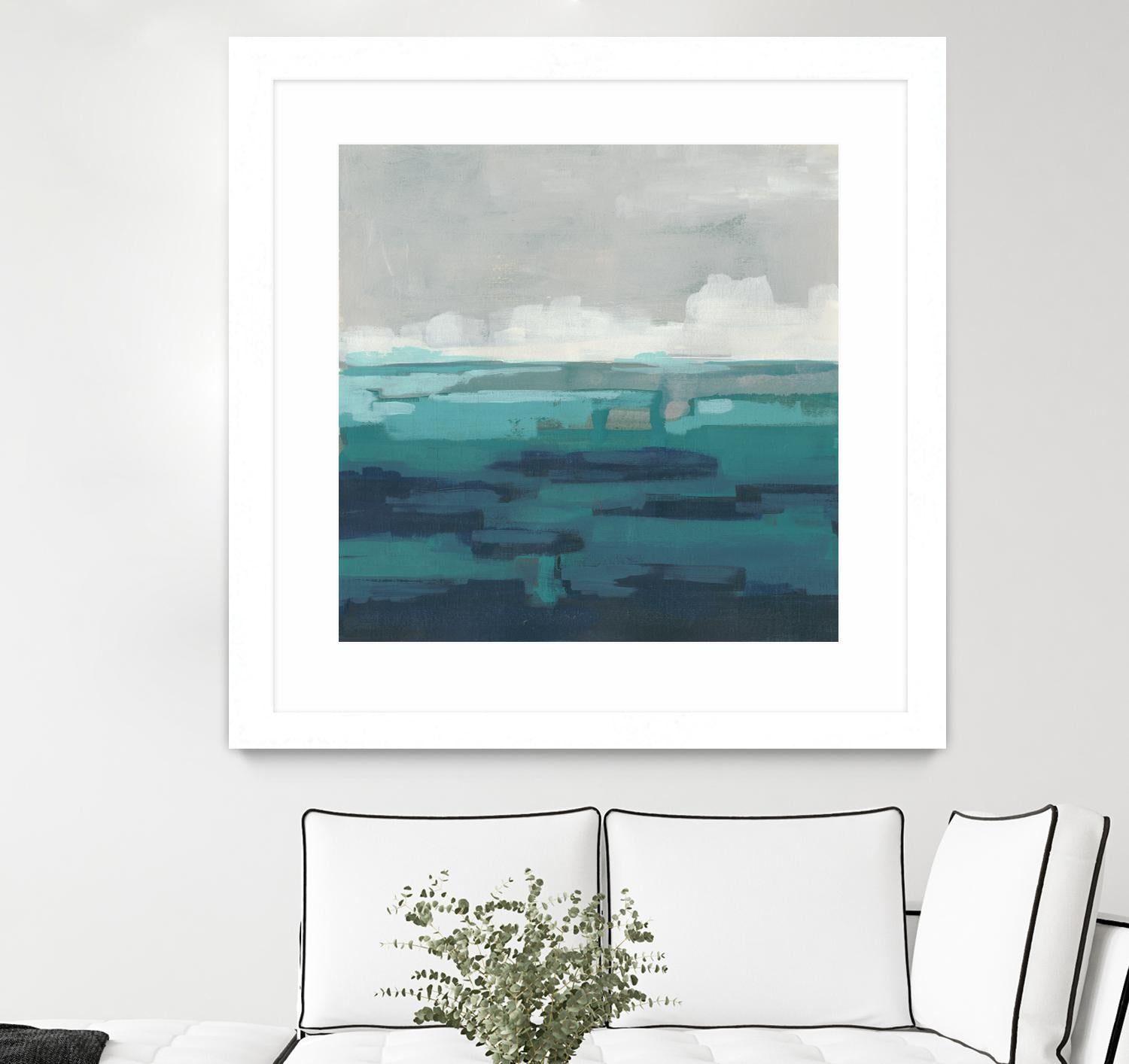 Sea Foam Vista I by June Erica Vess on GIANT ART - green sea scene